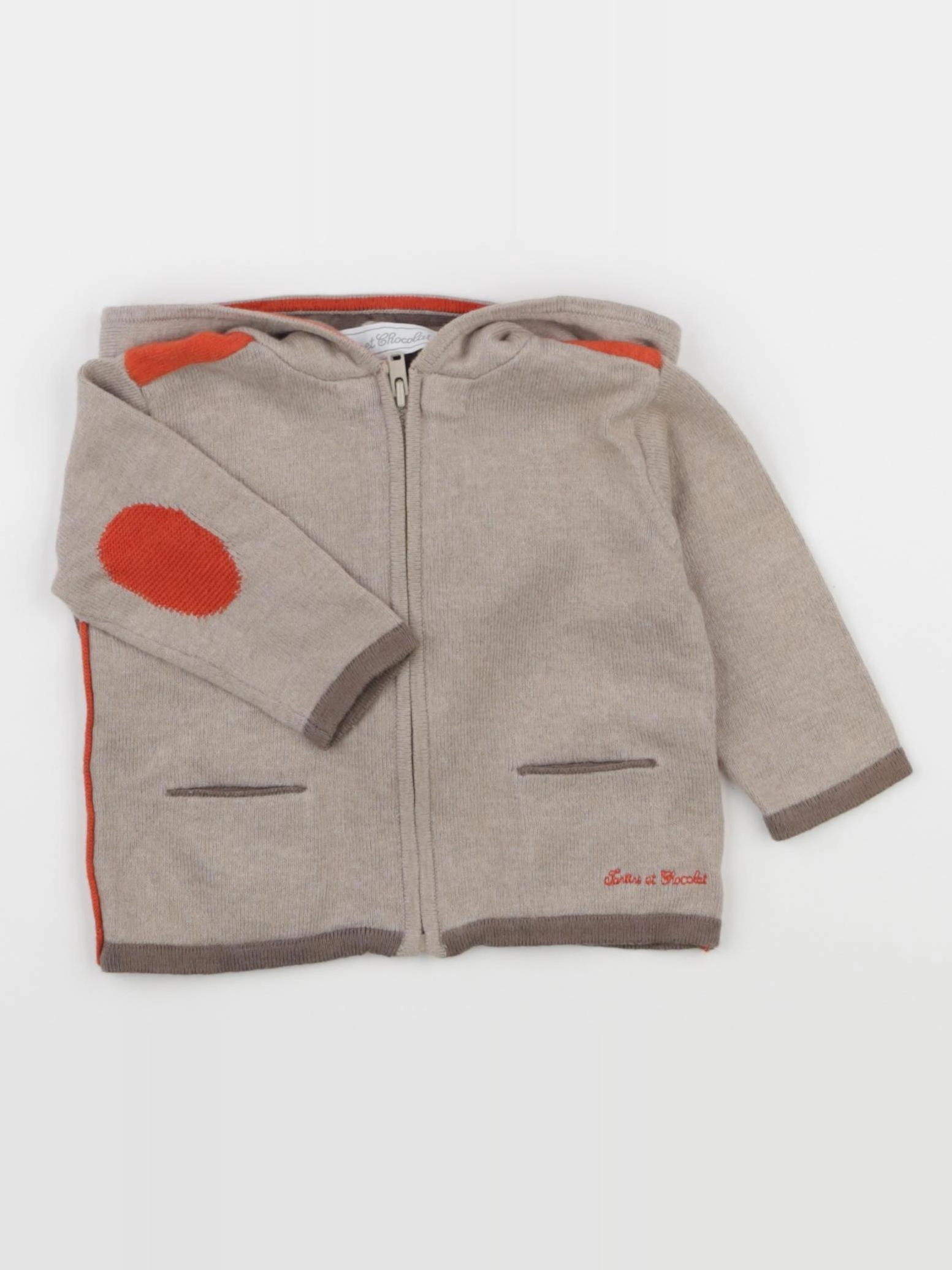 Tartine & Chocolat - gilet beige - 6 mois