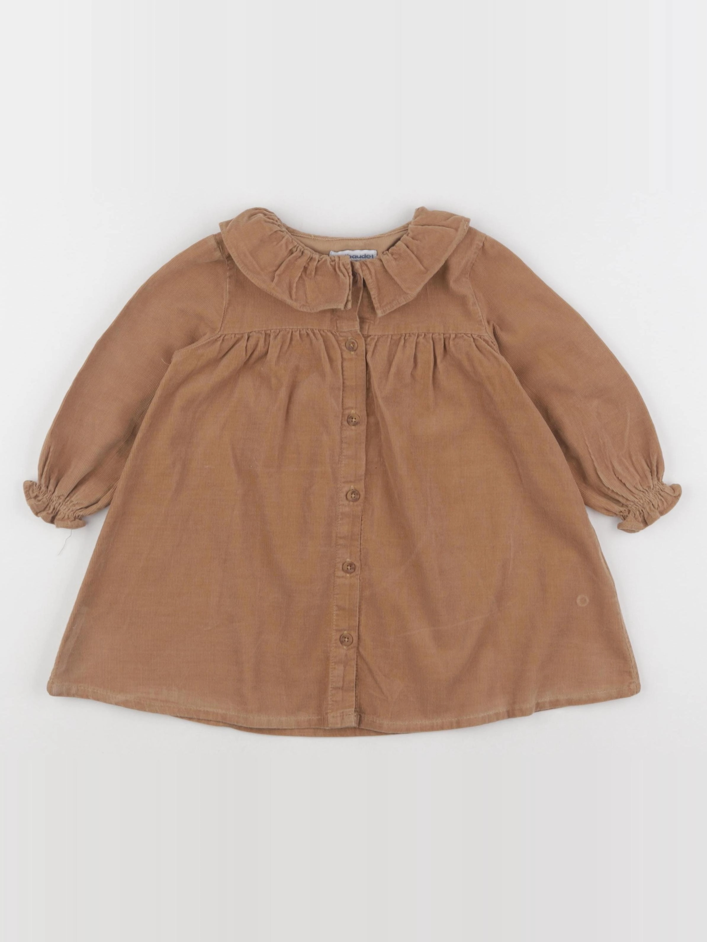 Vertbaudet - robe marron - 18 mois