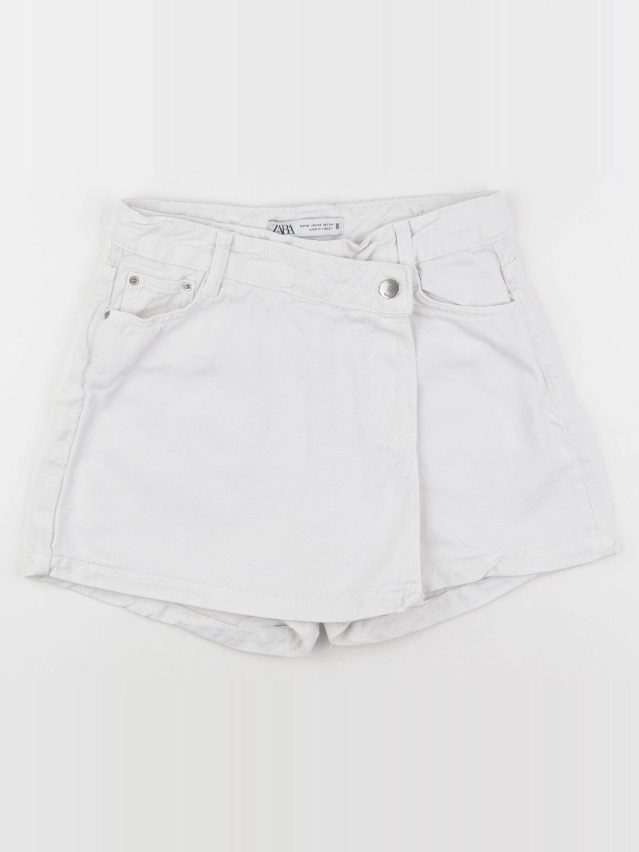 Zara - jupe short blanc - 14 ans