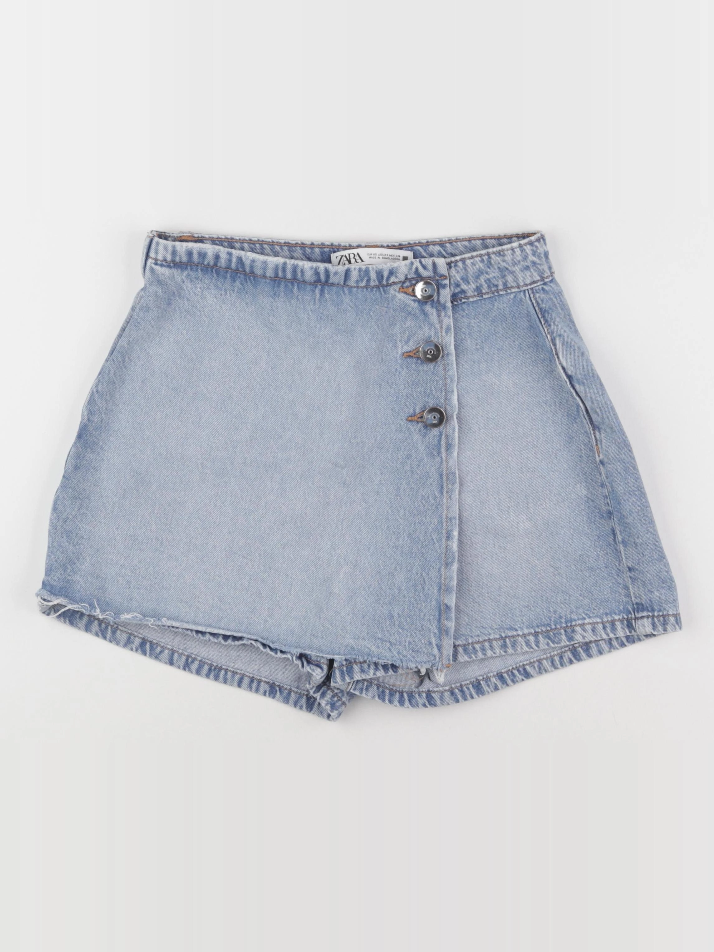 Zara - jupe short bleu - 14 ans