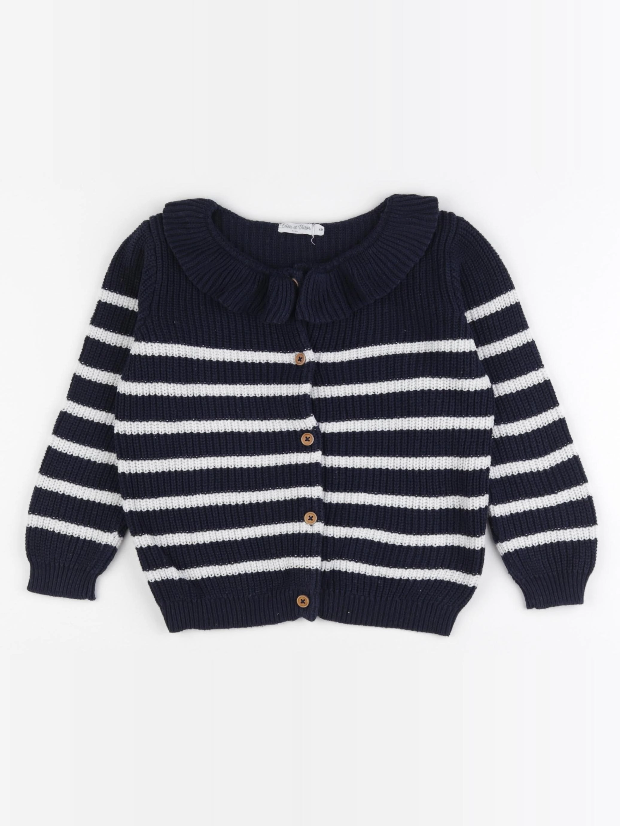 Eden & Victor - gilet bleu - 4 ans