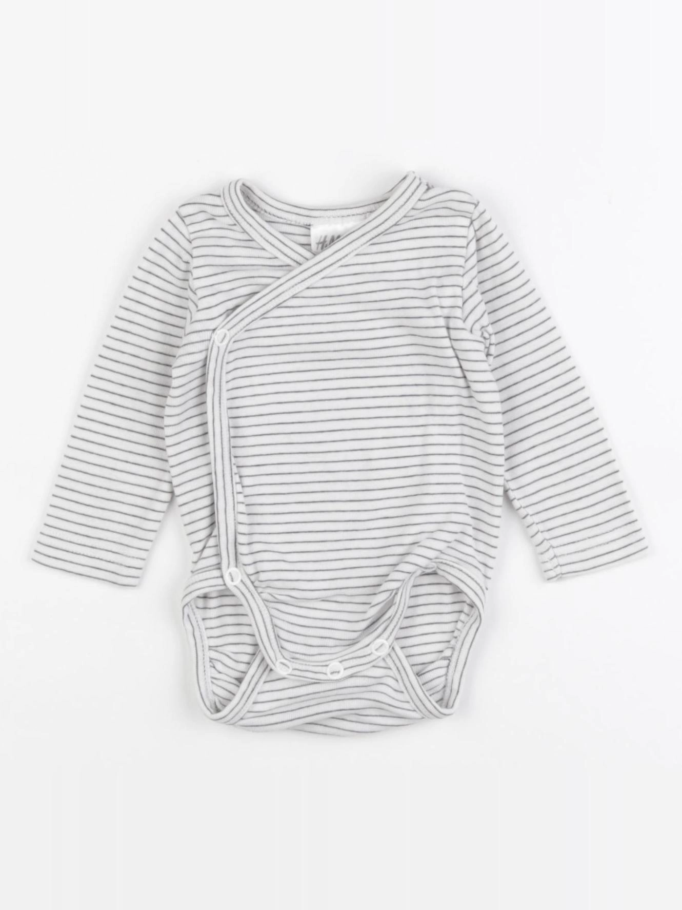 H&M - body gris - 1 mois