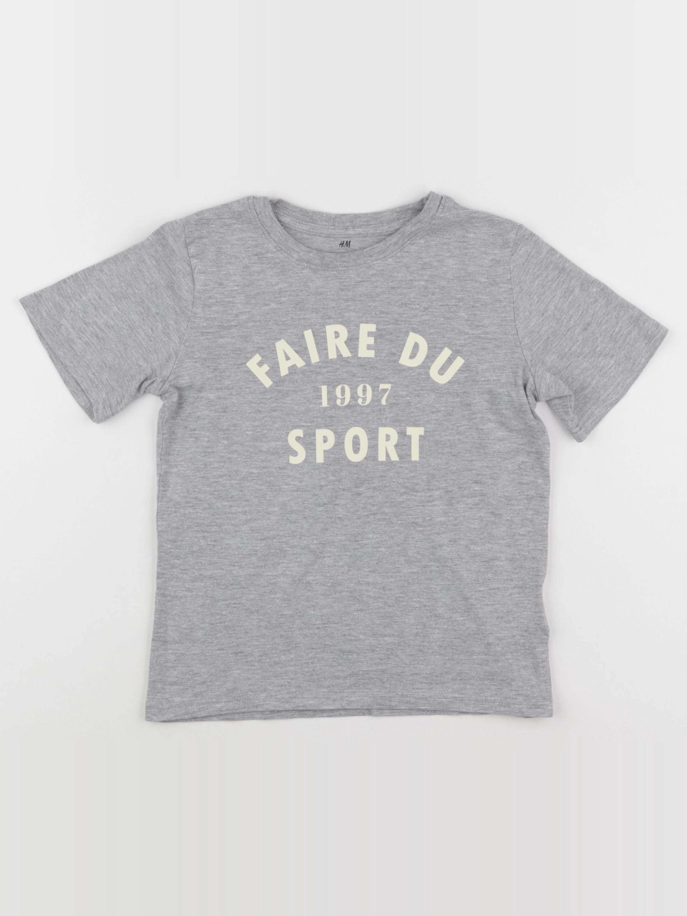 H&M - tee-shirt gris - 5/6 ans