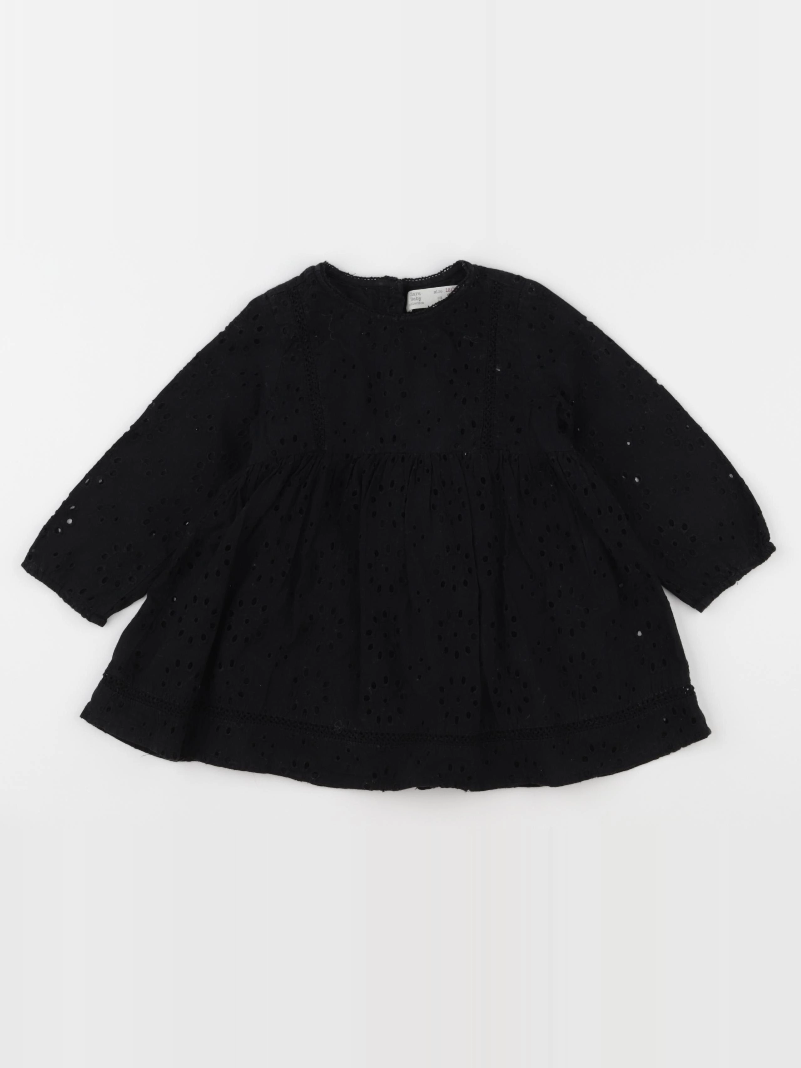 Zara - robe noir - 12/18 mois