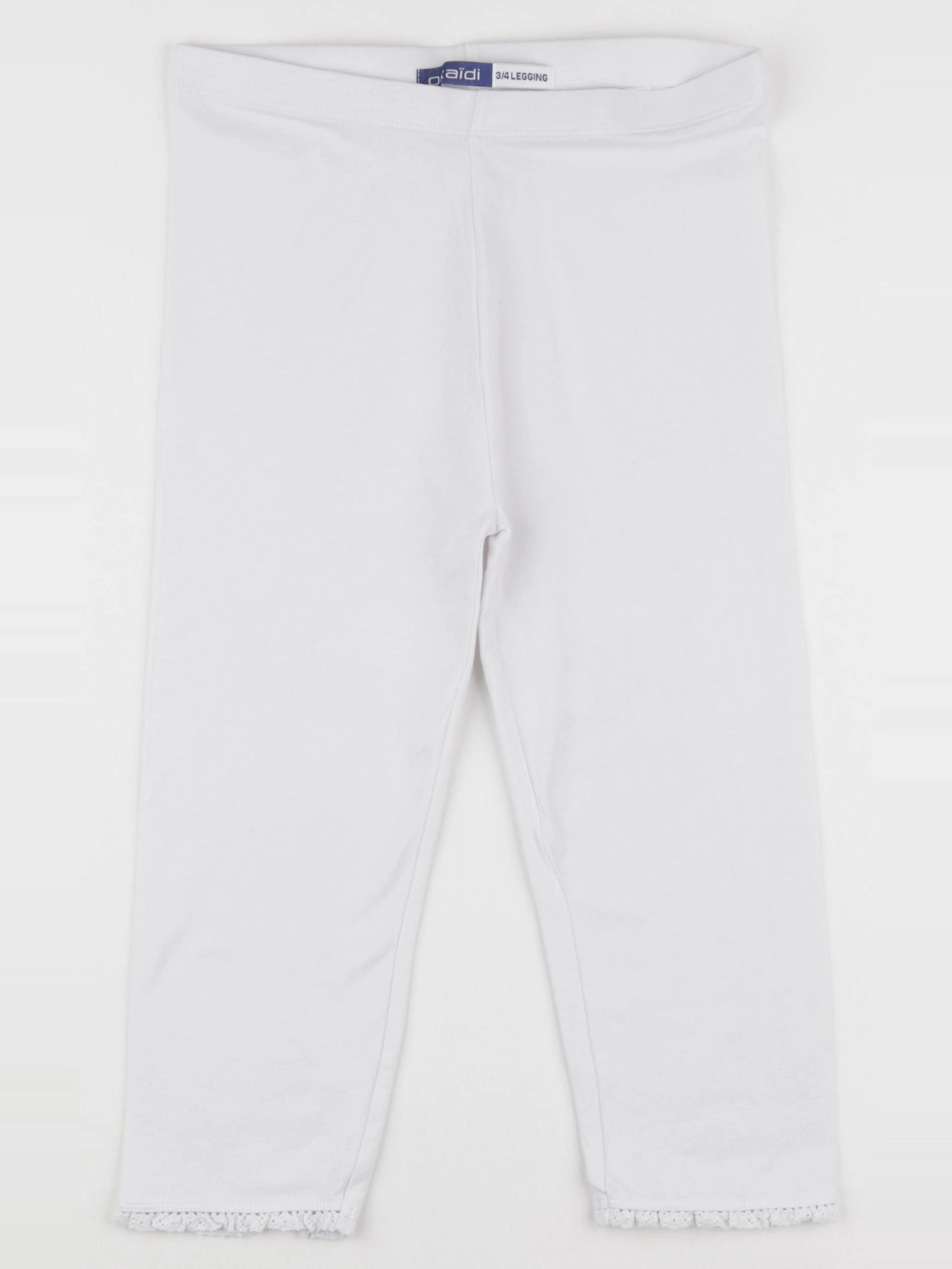 Okaidi - legging court blanc - 12 ans