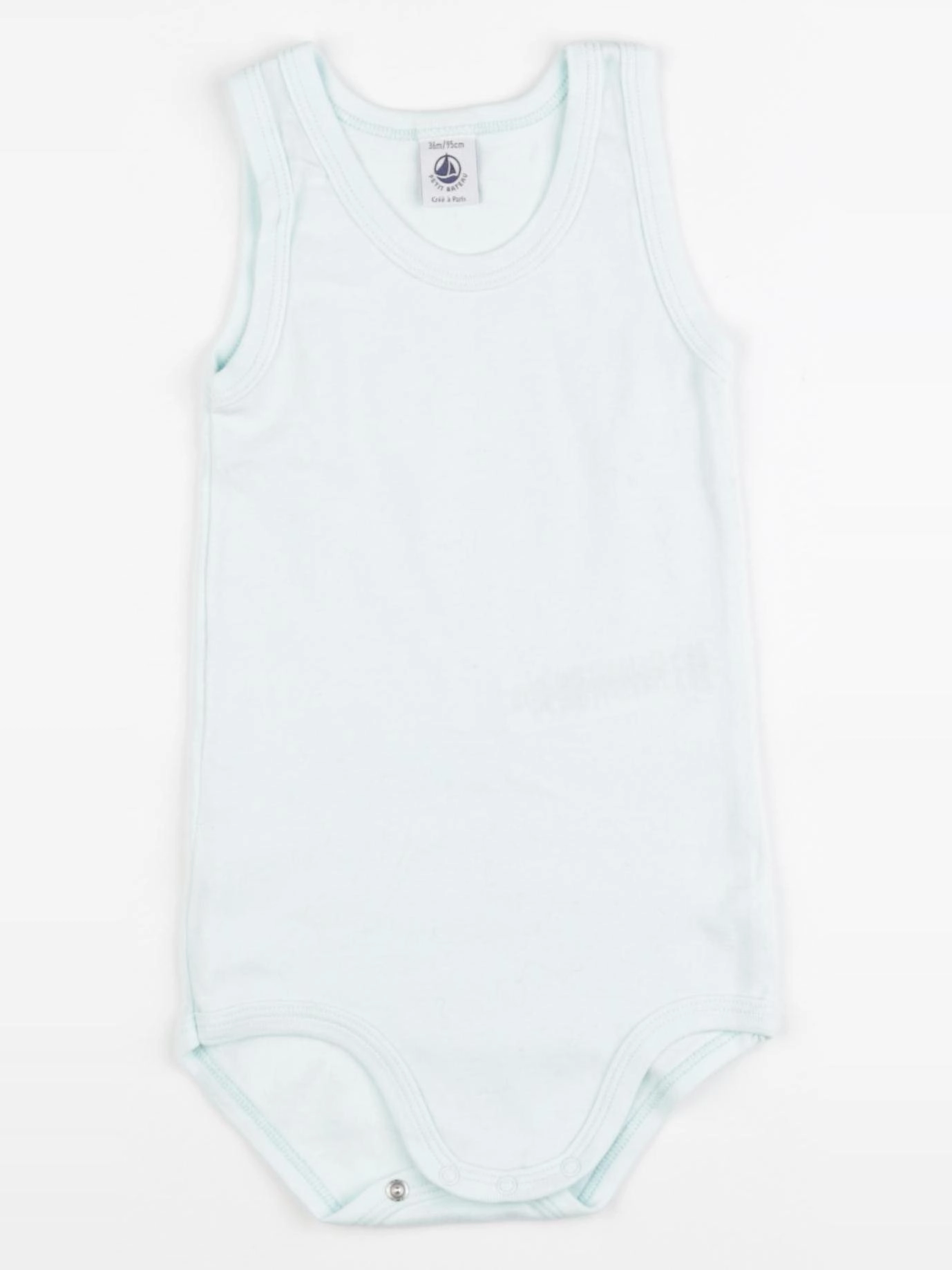 Petit Bateau - body bleu - 3 ans