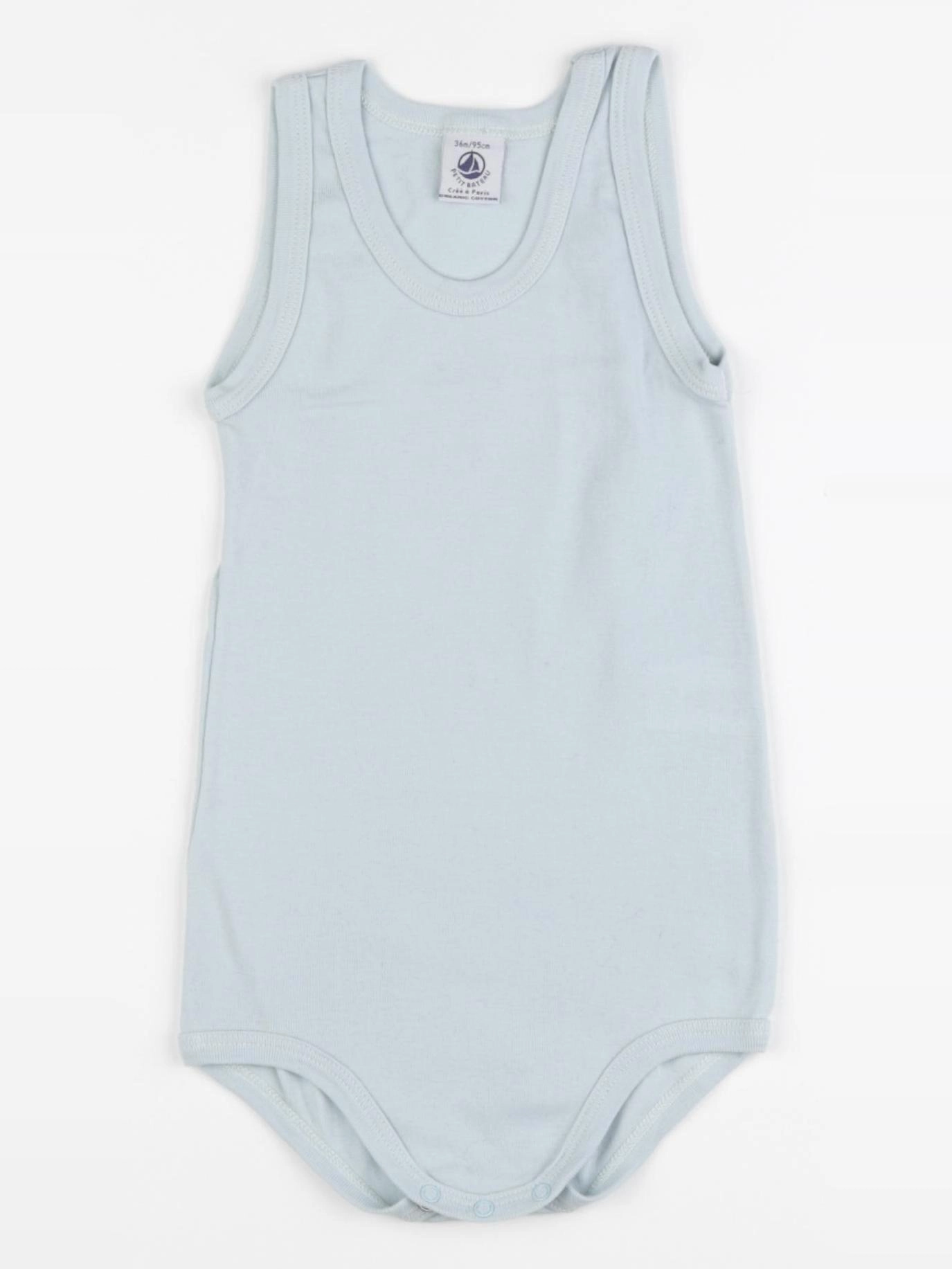 Petit Bateau - body bleu - 3 ans