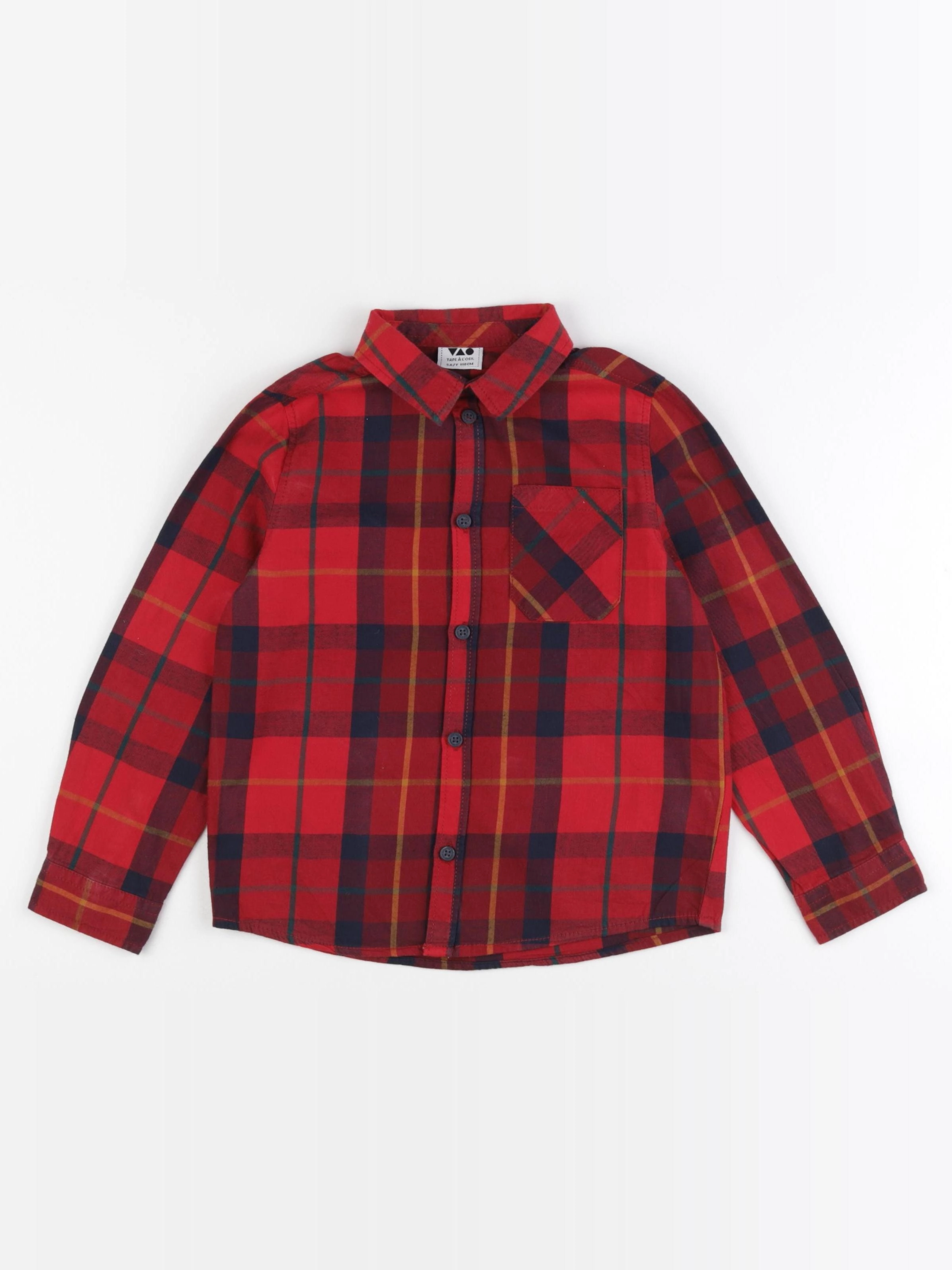 Tape à l'oeil - chemise rouge - 5 ans