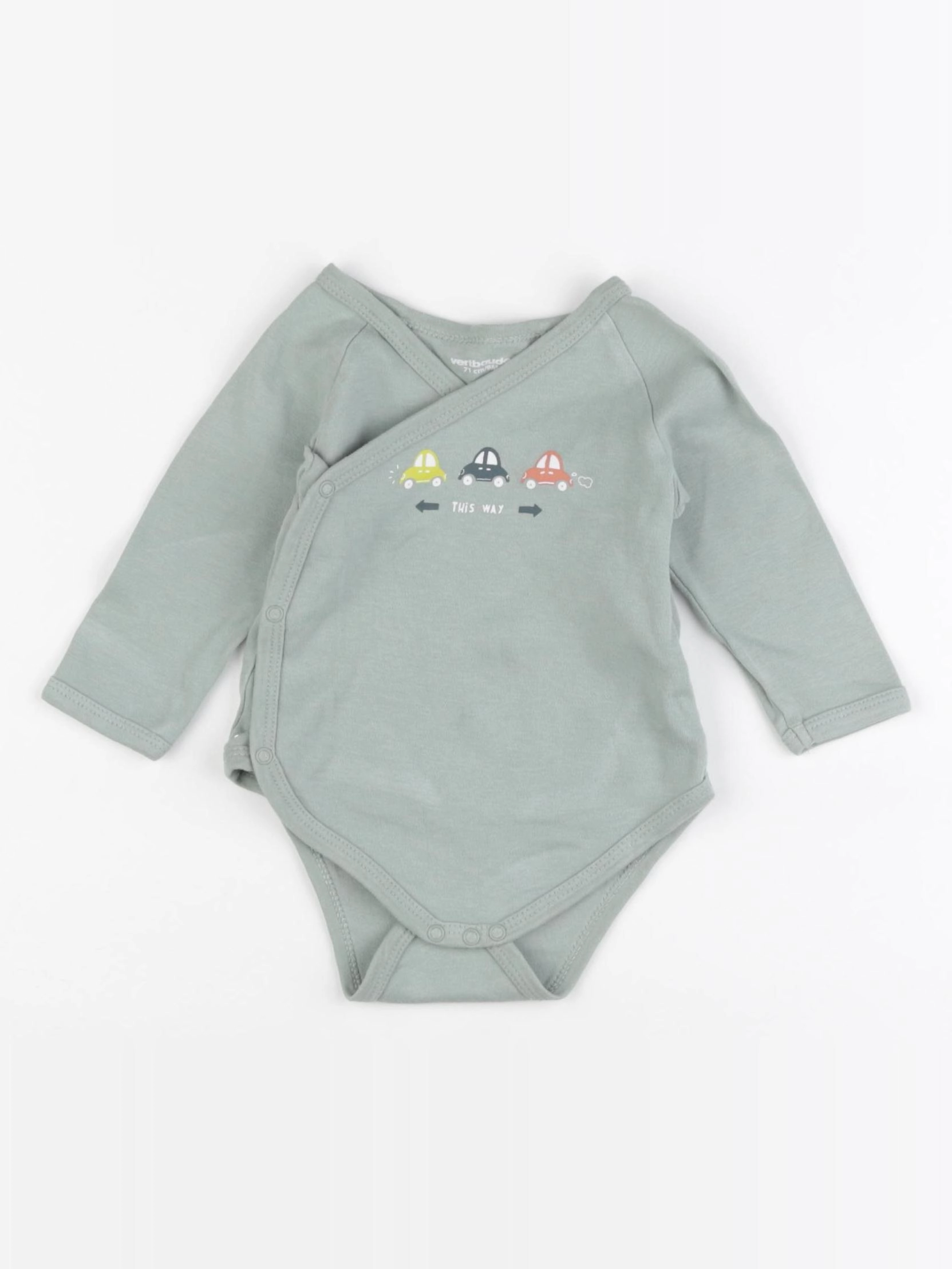 Vertbaudet - body vert - 9 mois