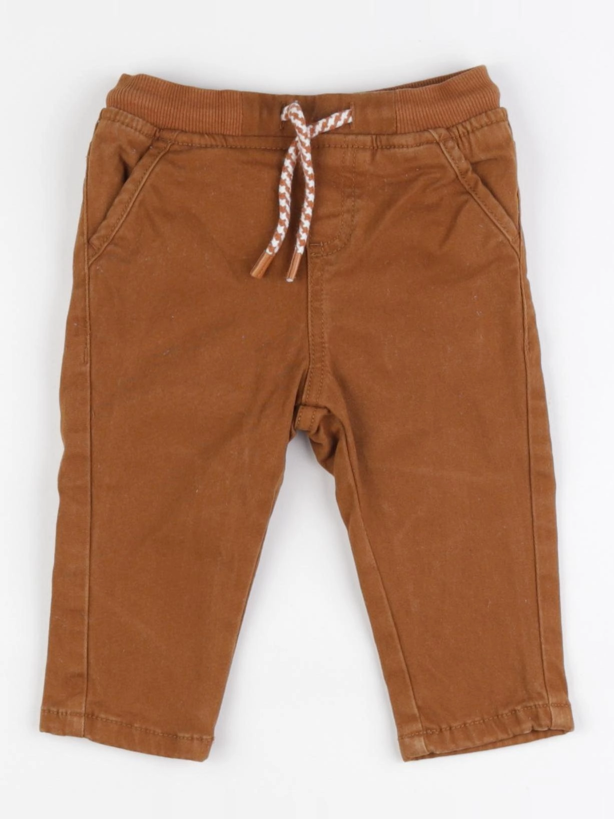 Vertbaudet - pantalon marron - 9 mois