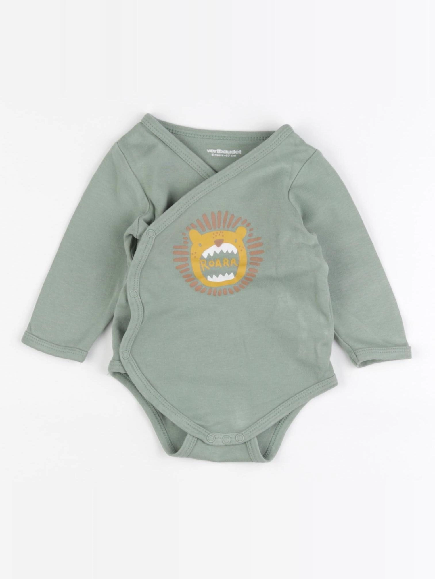 Vertbaudet - body vert - 6 mois