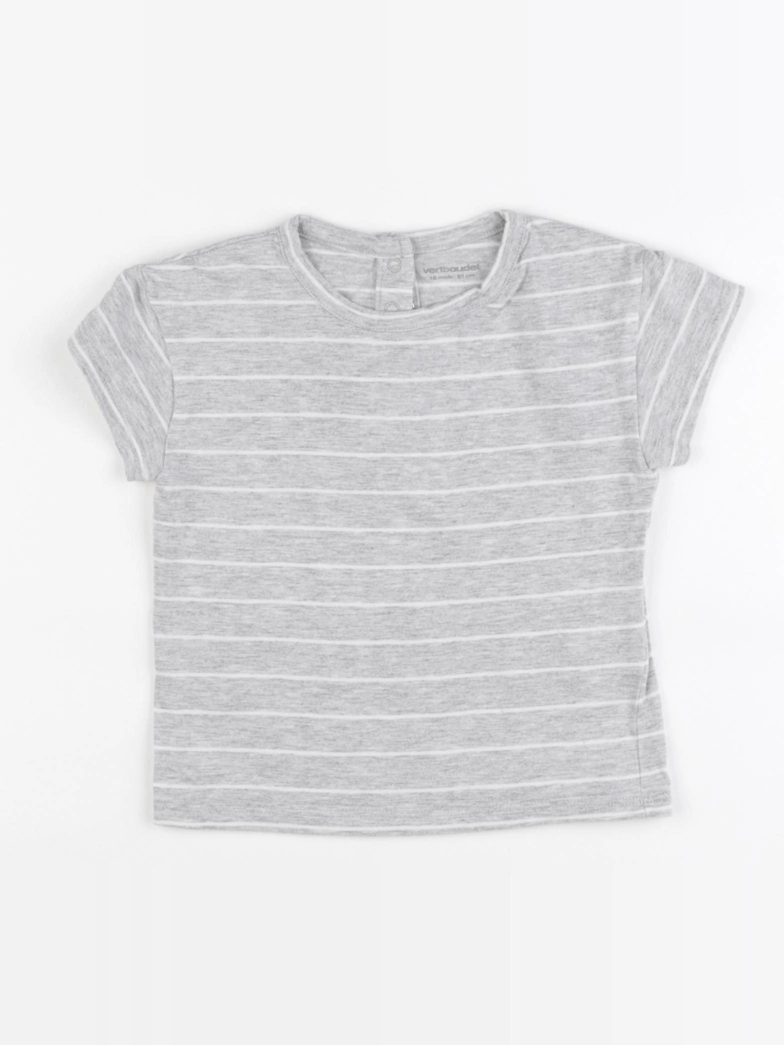 Vertbaudet - tee-shirt gris - 18 mois