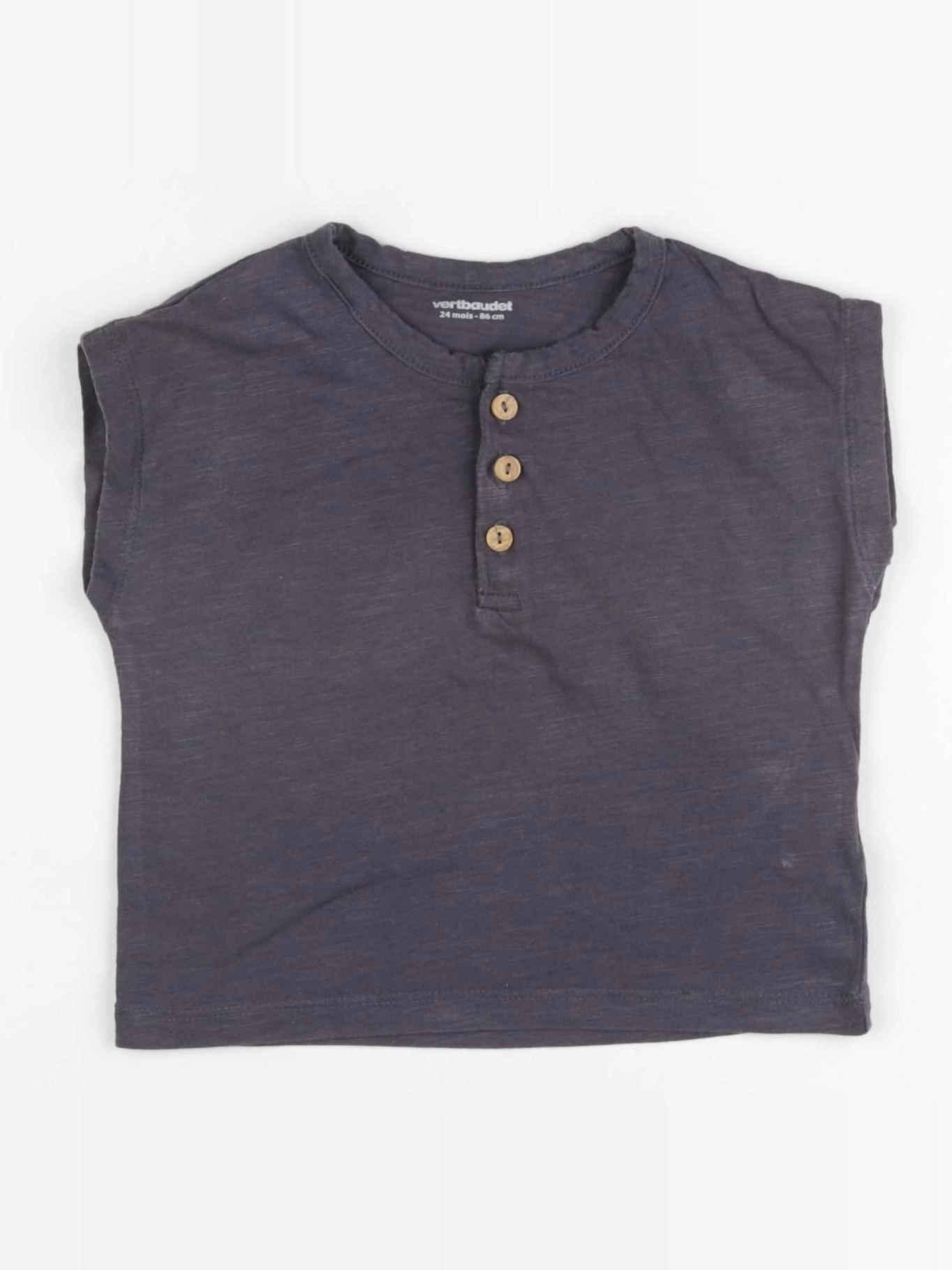 Vertbaudet - tee-shirt gris - 24 mois