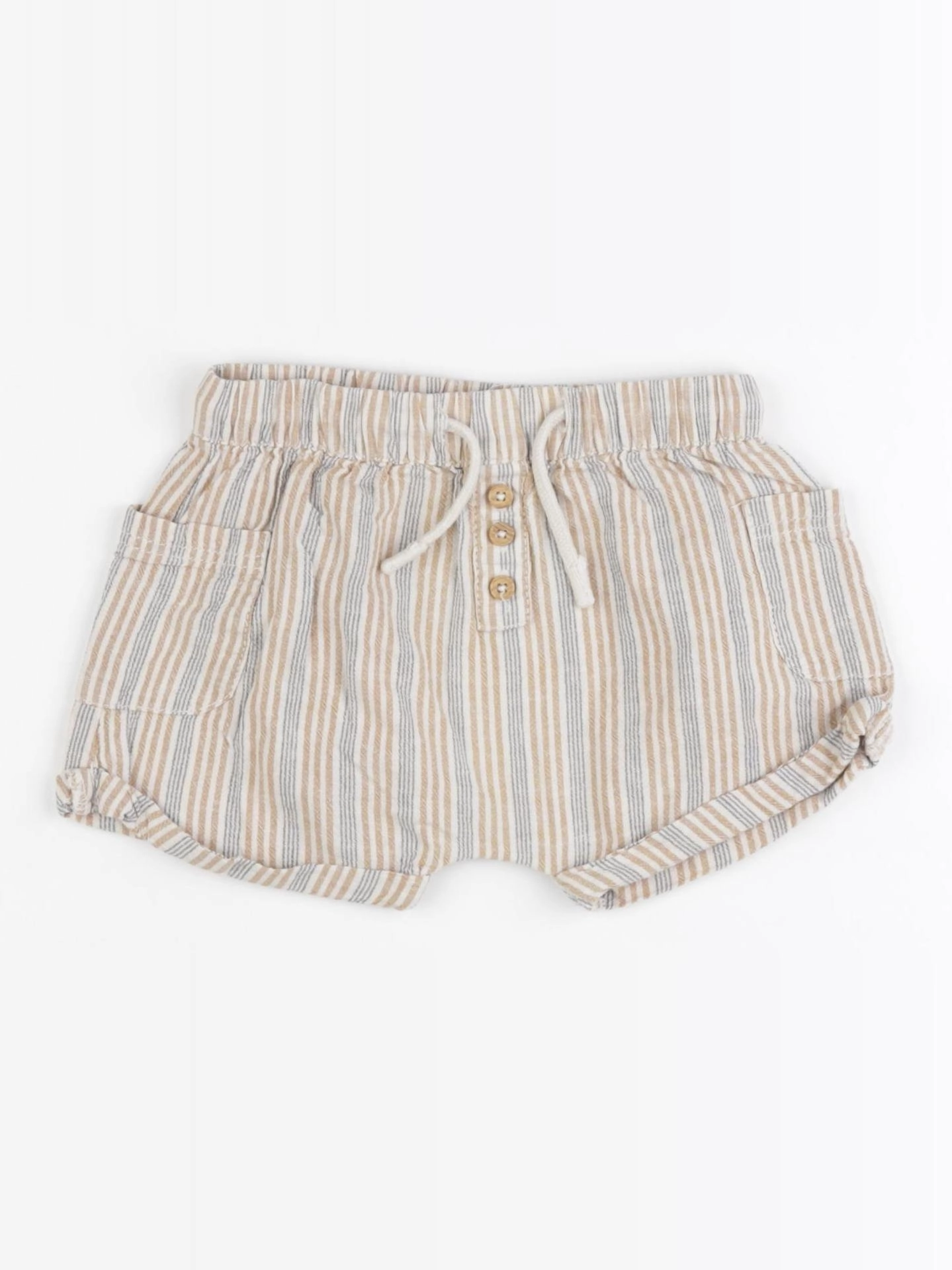 Vertbaudet - short beige - 18 mois