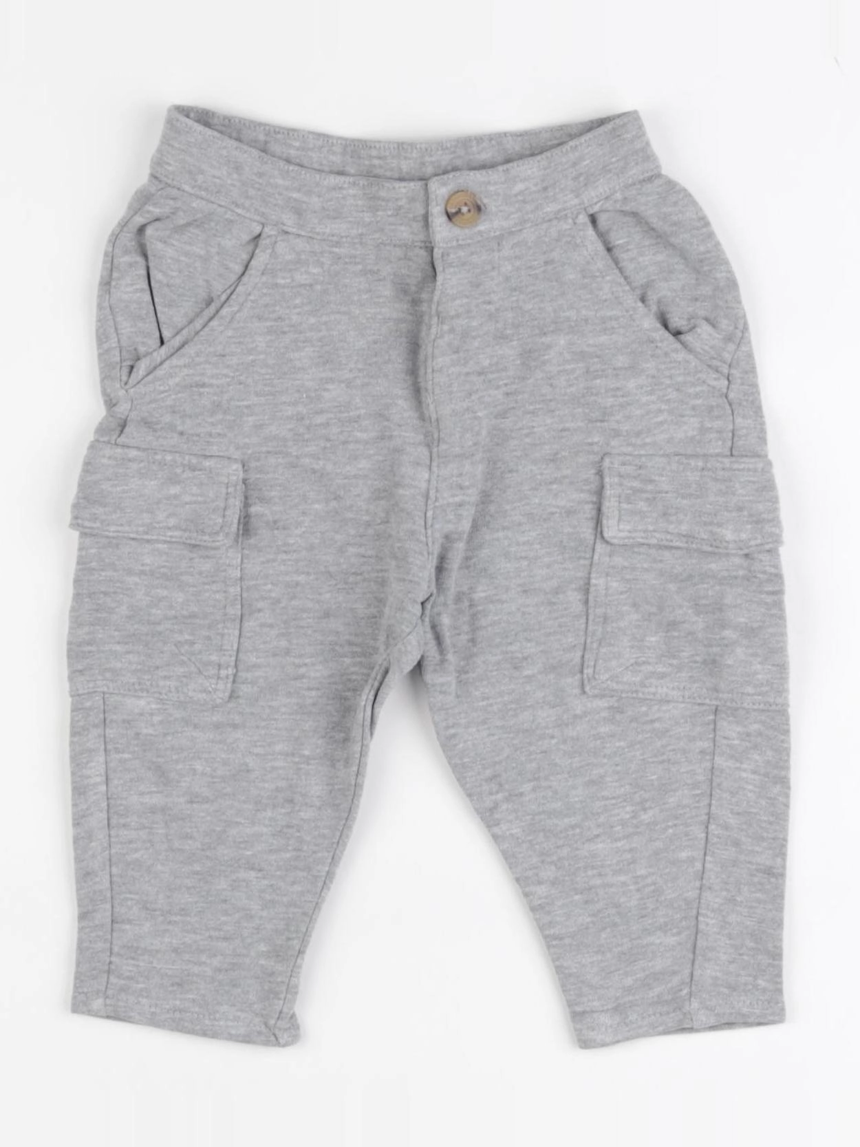 Vertbaudet - pantalon gris - 9 mois