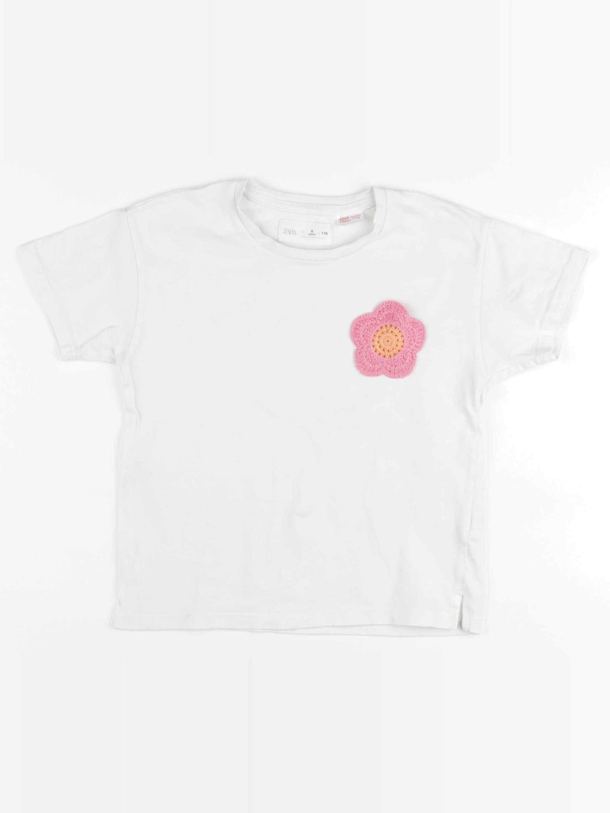 Zara - tee-shirt blanc - 6 ans