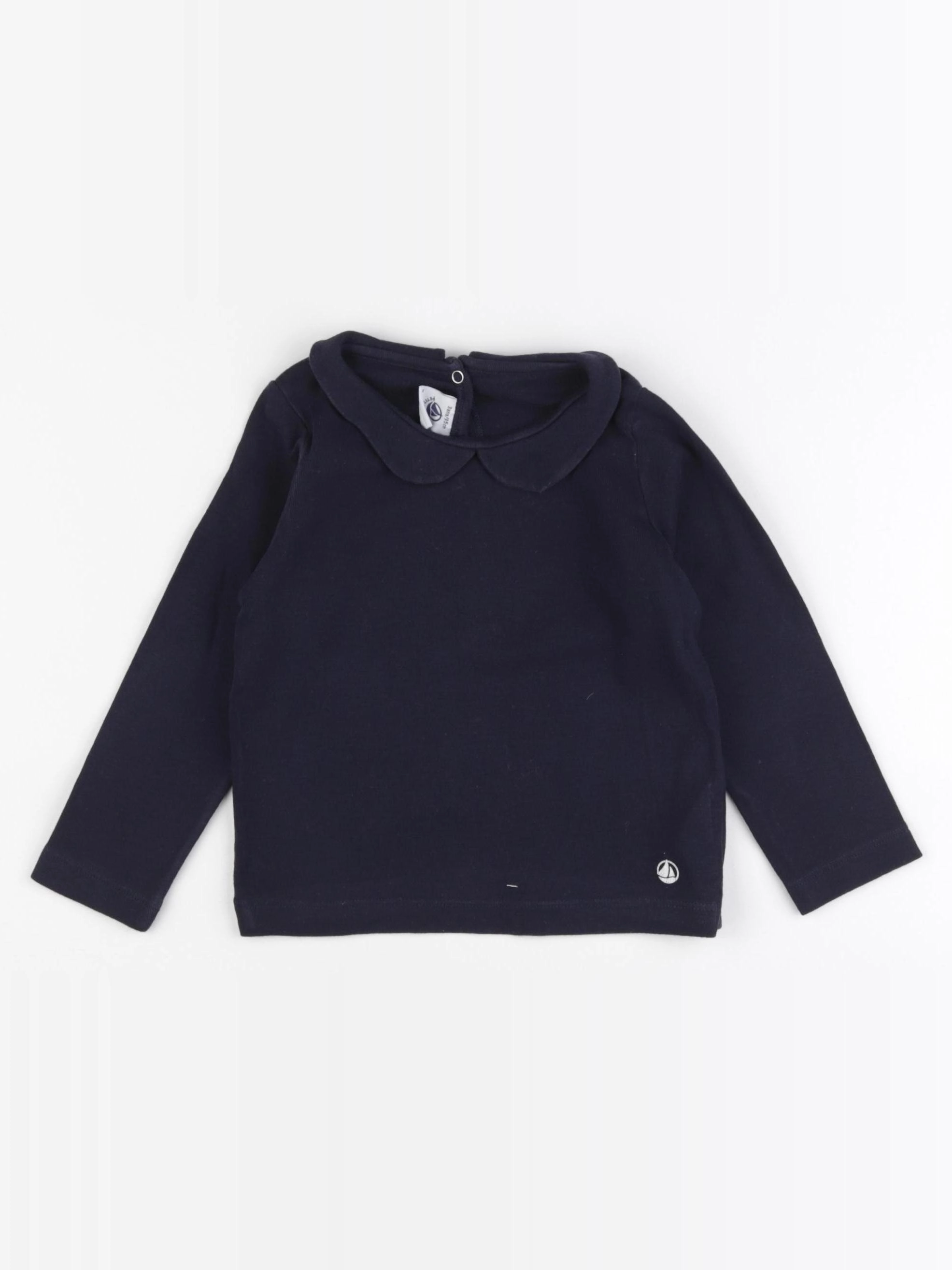 Petit Bateau - tee-shirt bleu - 3 ans