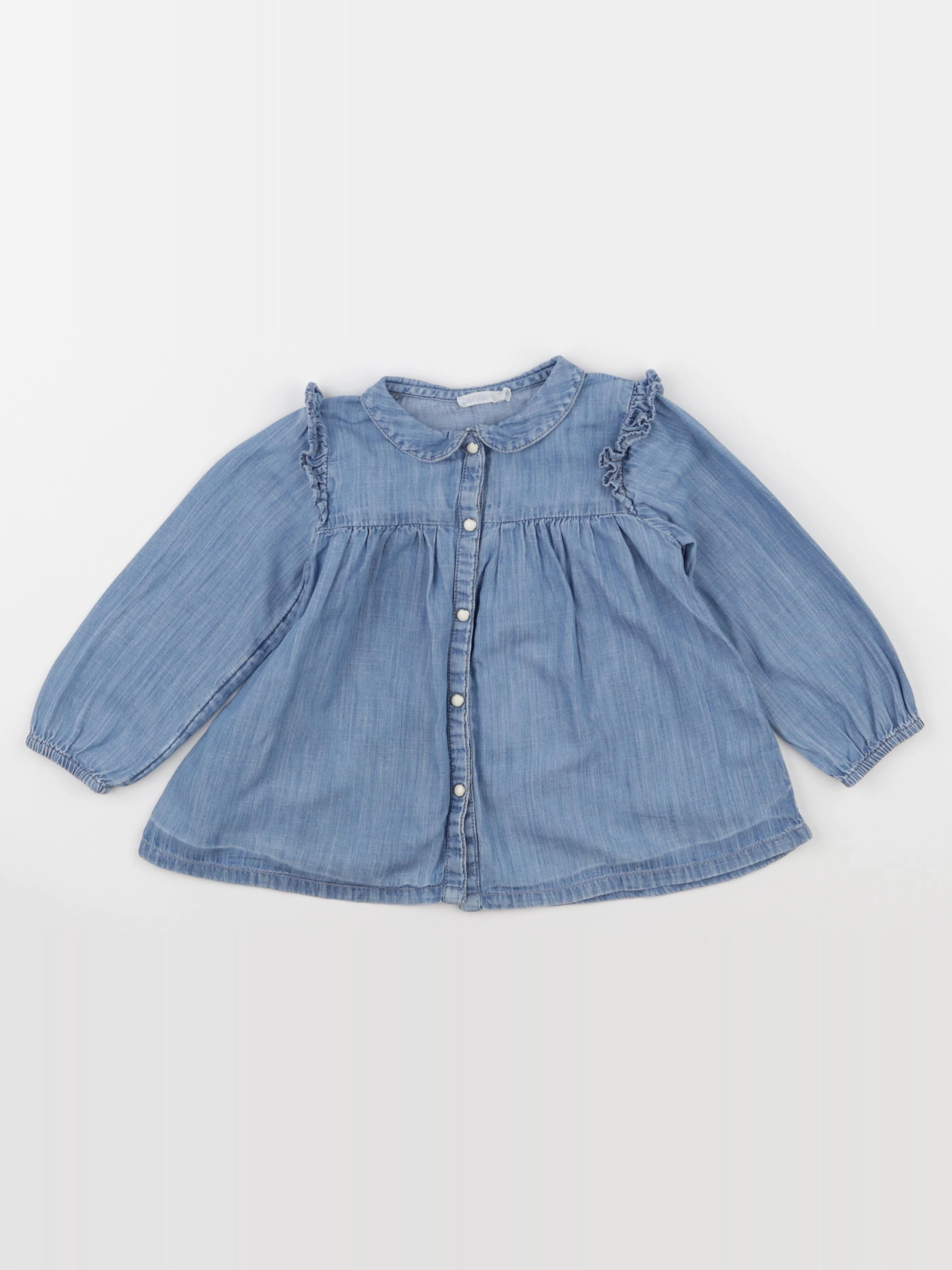 Boutchou - blouse bleu - 2 ans