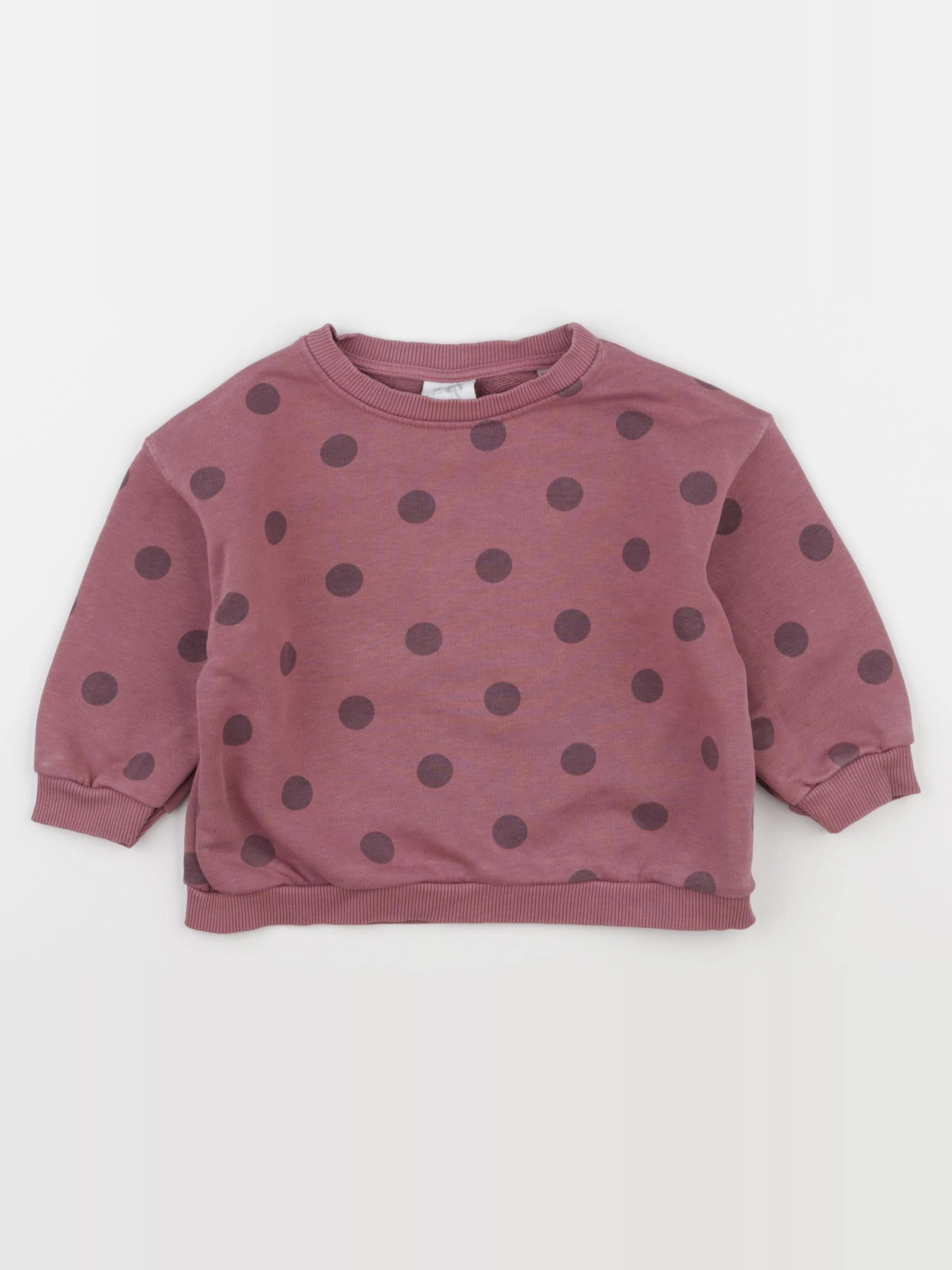 Zara - sweat rose - 12/18 mois