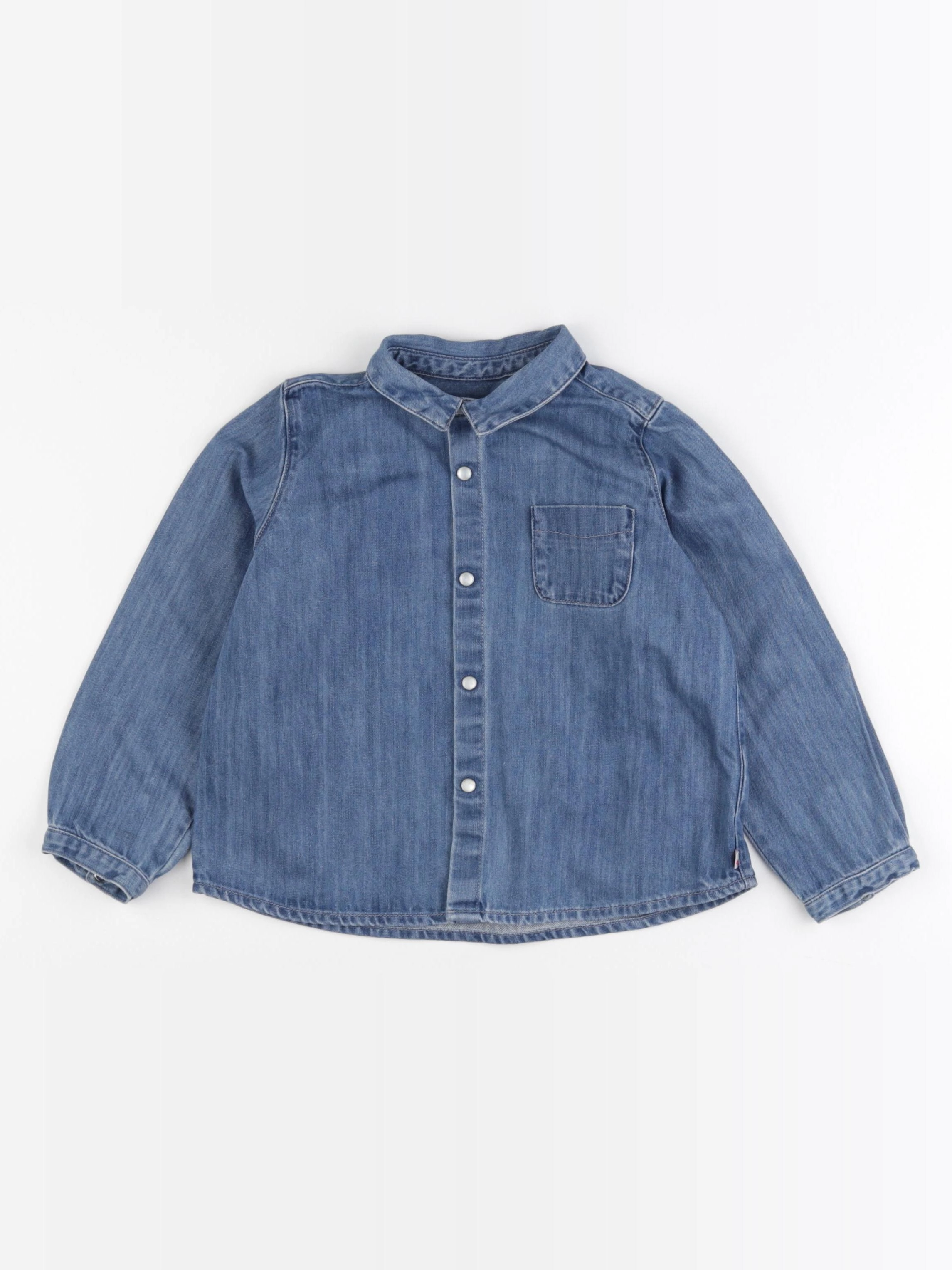 Bonton - chemise bleu - 3 ans