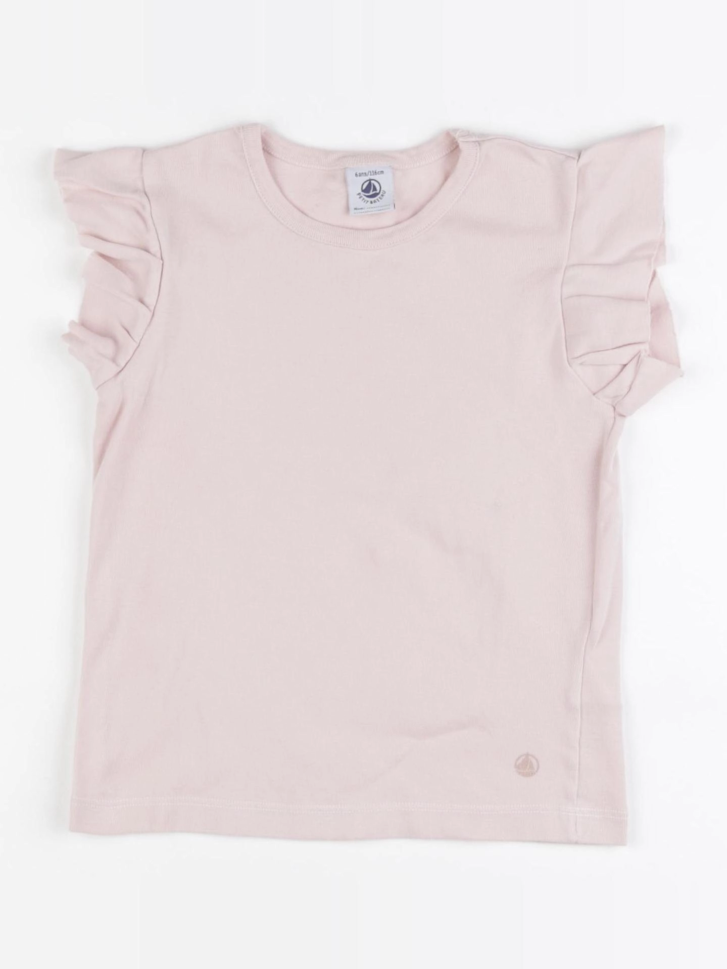 Petit Bateau - tee-shirt rose - 6 ans