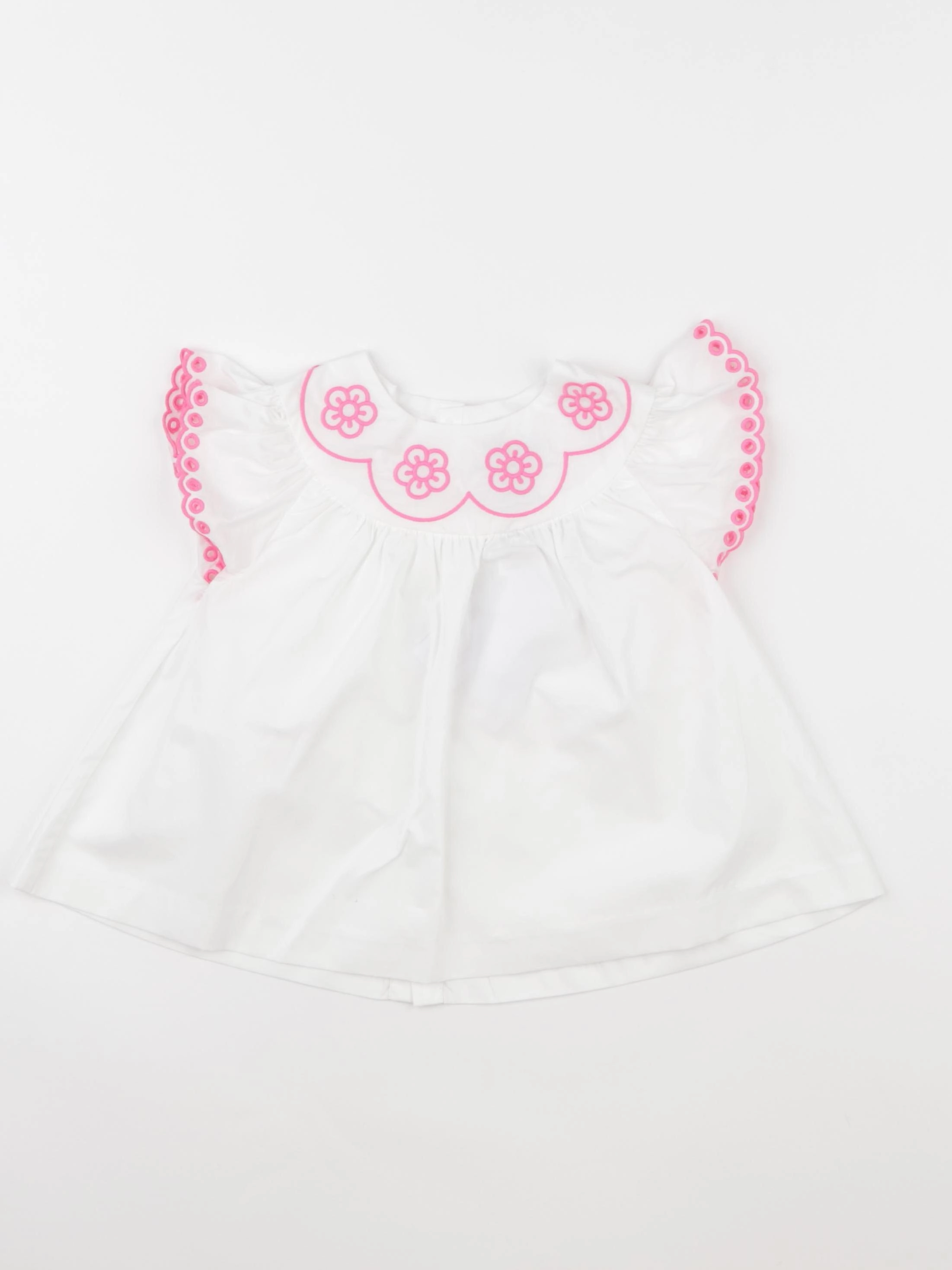 Jacadi - blouse blanc, rose - 36 mois