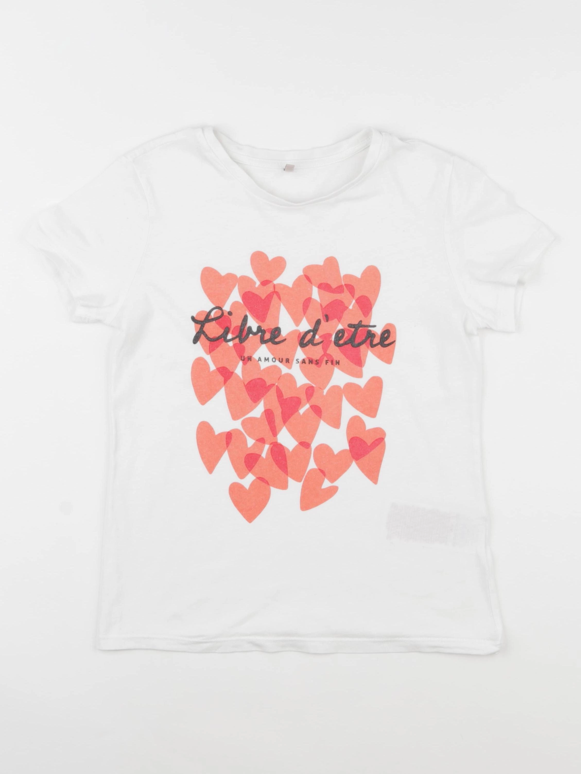 Kids Only - tee-shirt rouge, blanc - 9/10 ans