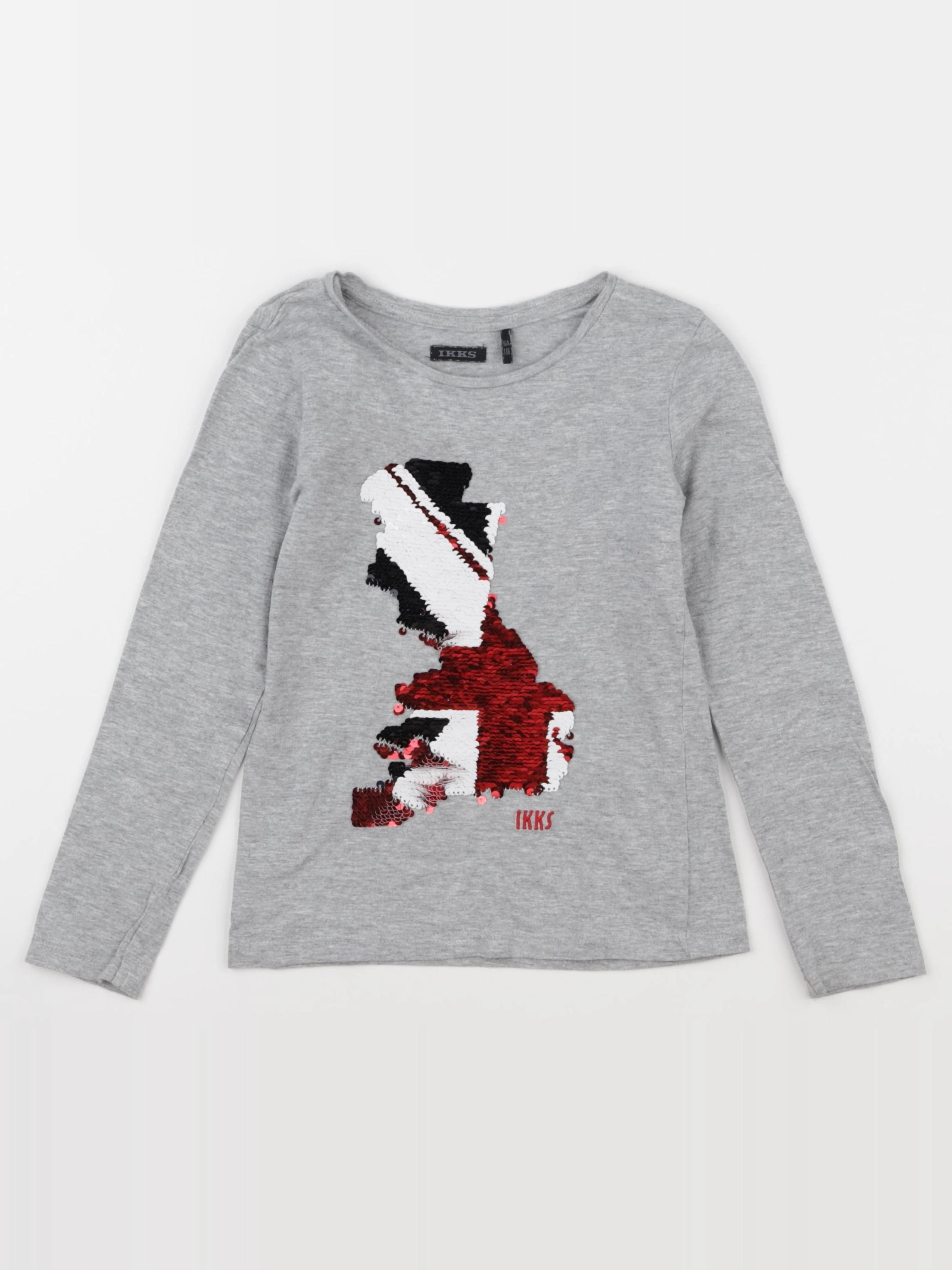 IKKS - tee-shirt gris - 6 ans