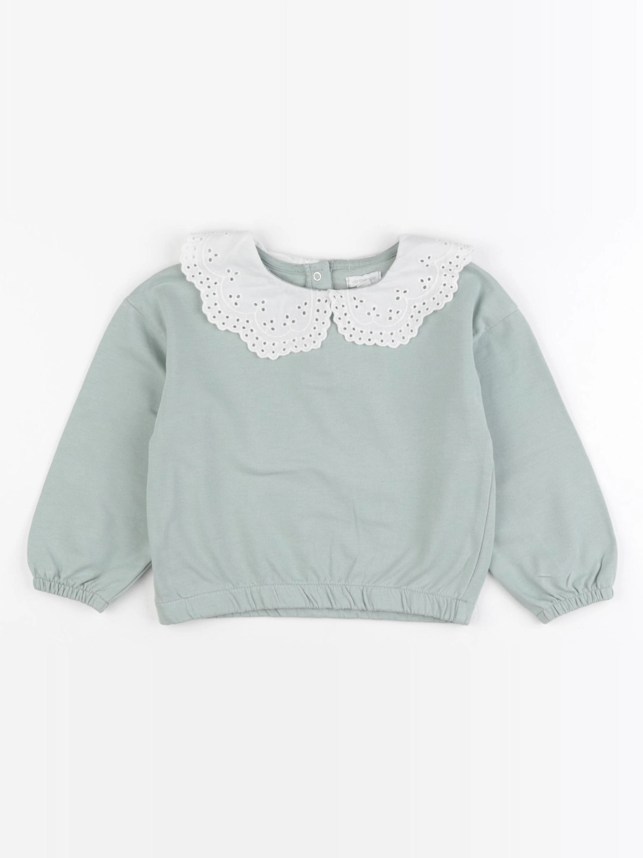 Vertbaudet - sweat vert - 36 mois