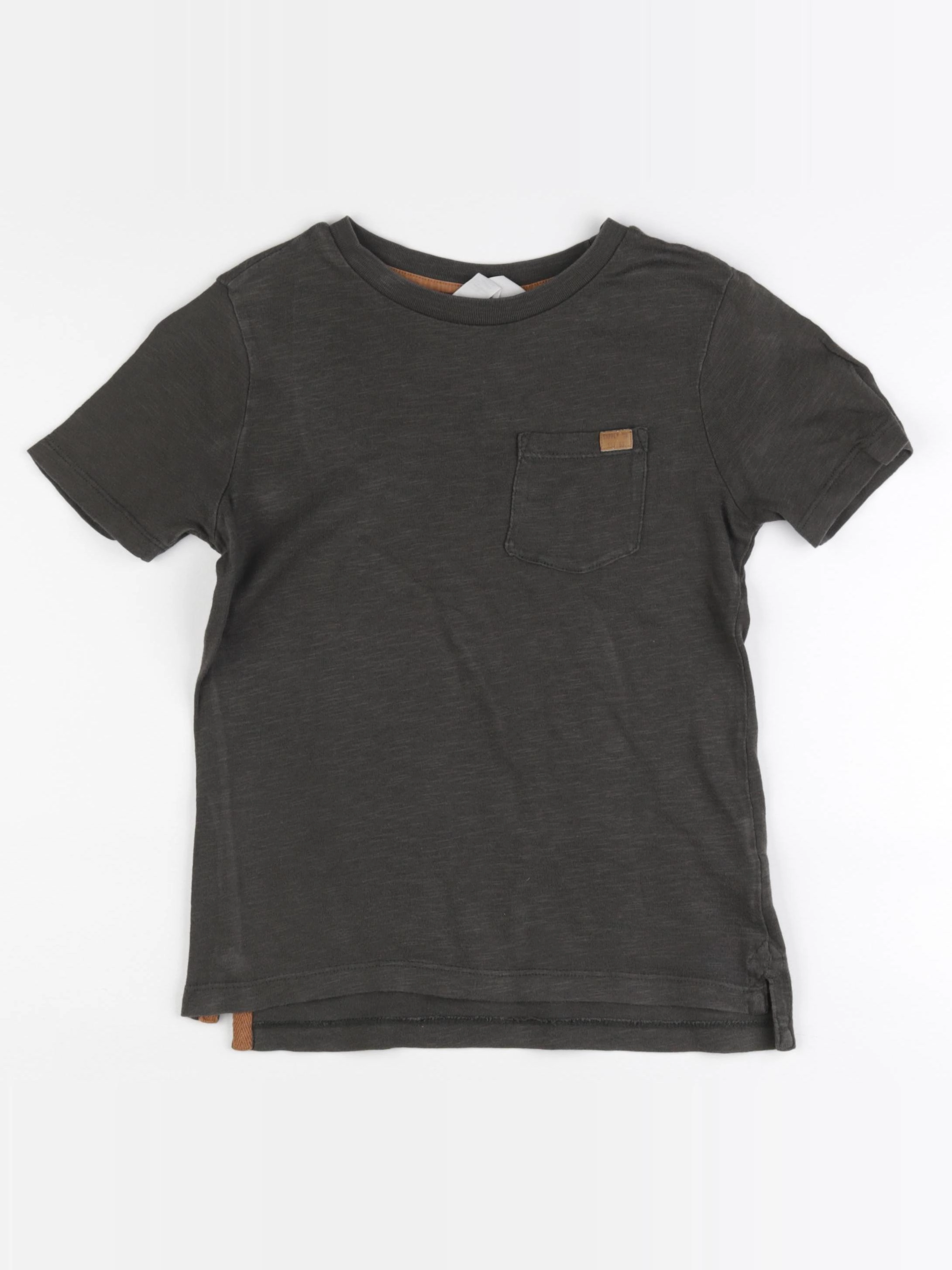 H&M - tee-shirt taupe - 6/8 ans
