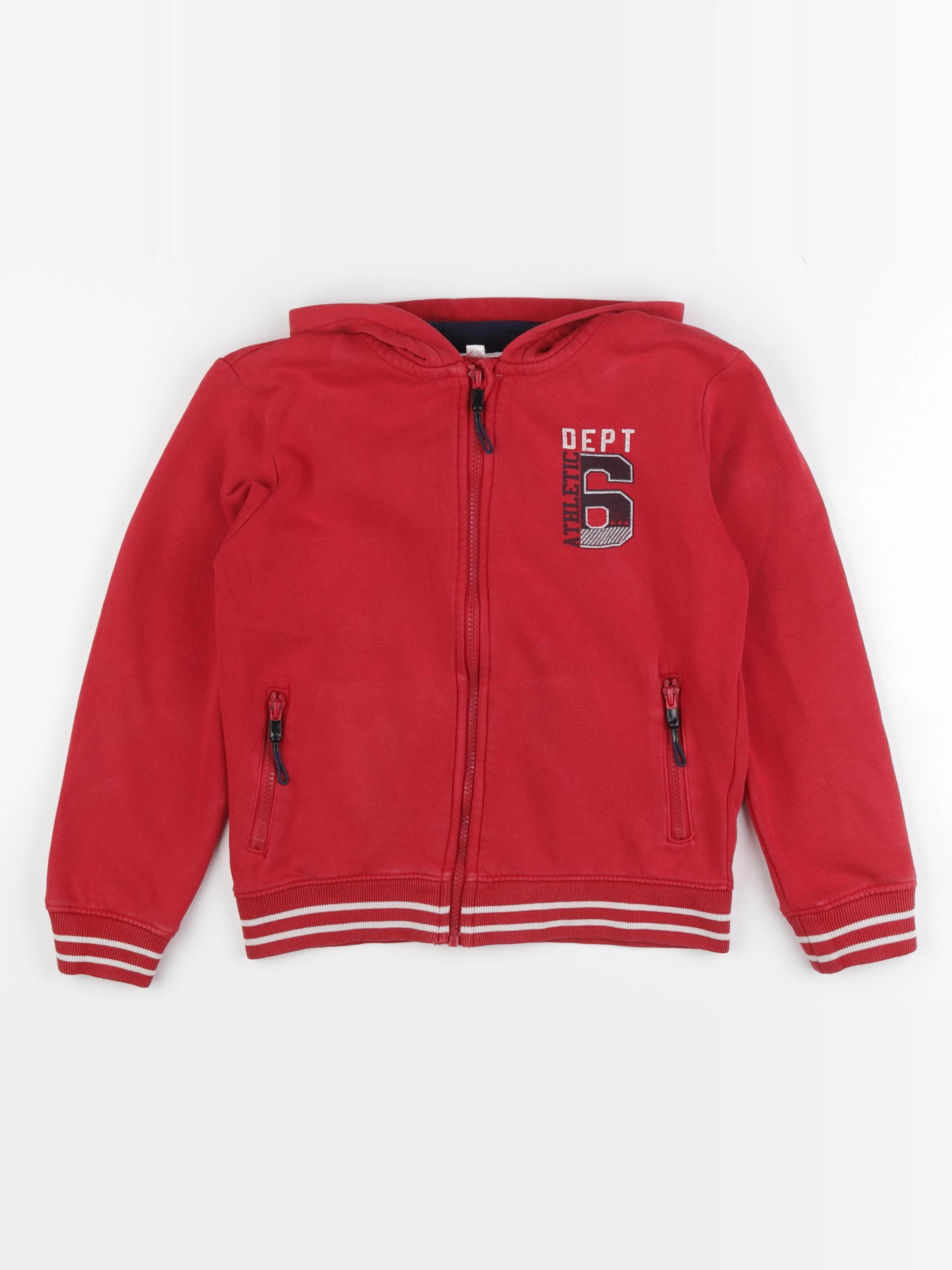 Vertbaudet - sweat rouge - 10 ans