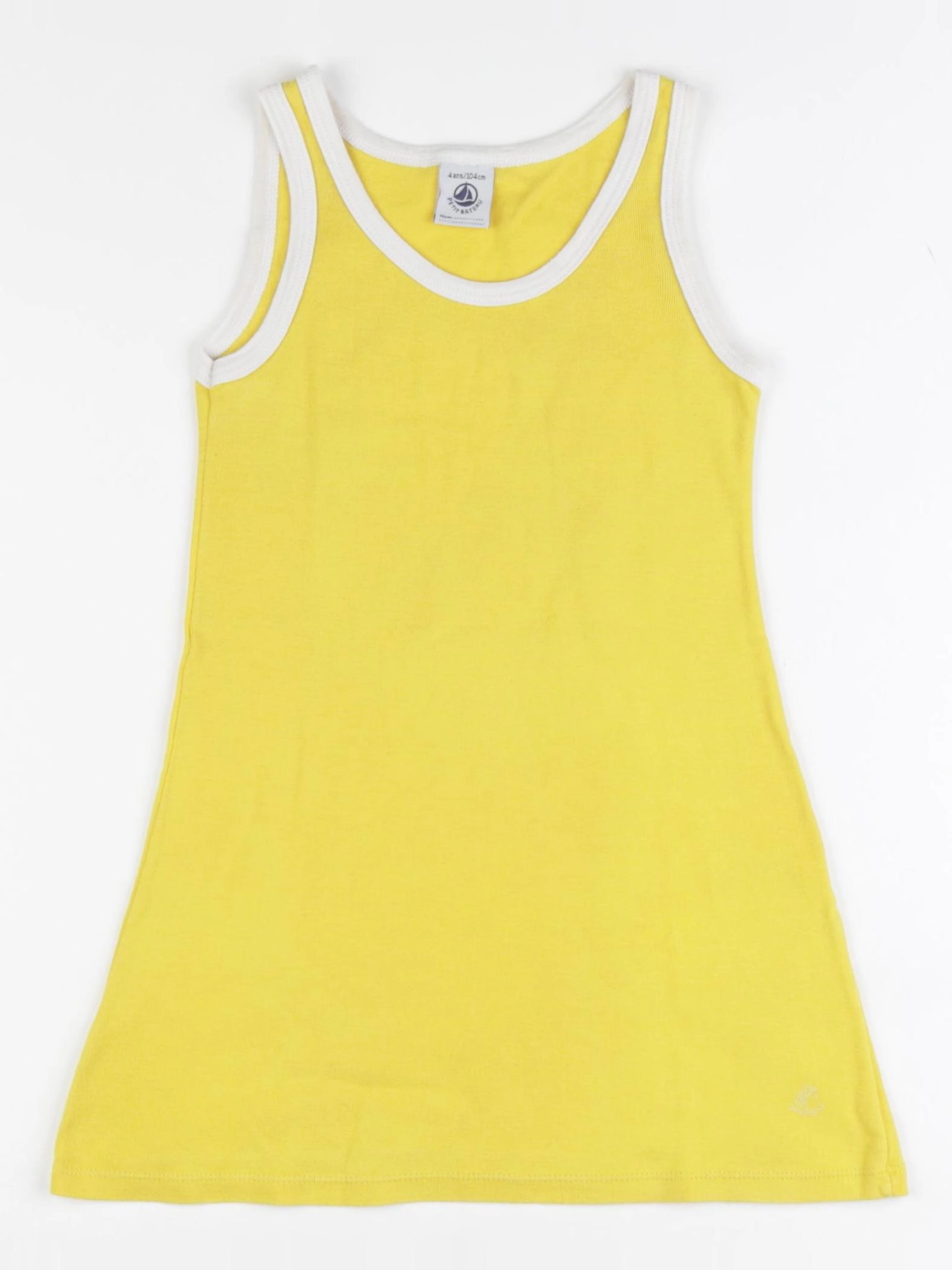 Petit Bateau - robe jaune - 4 ans