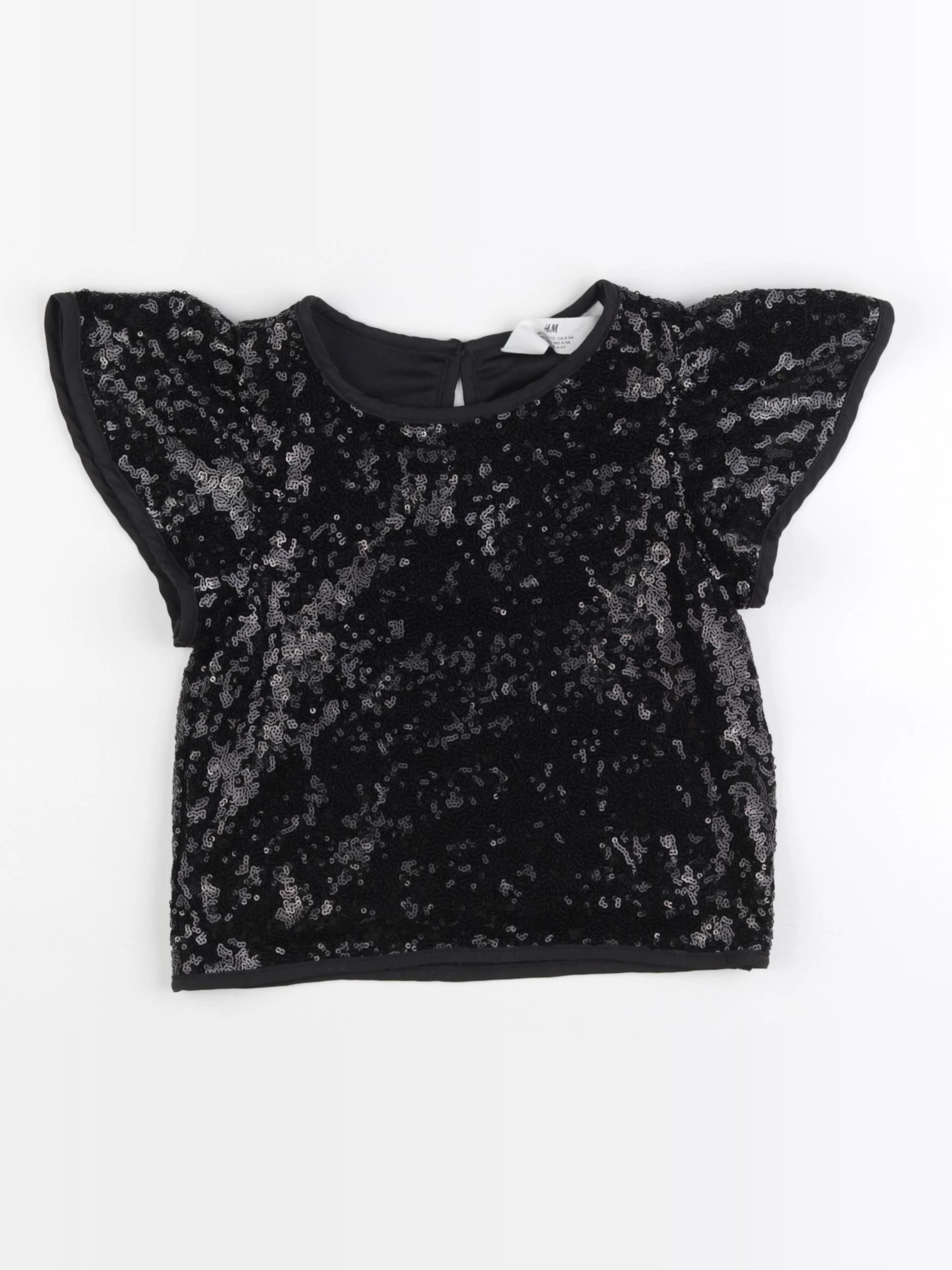 H&M - tee-shirt noir - 4/5 ans