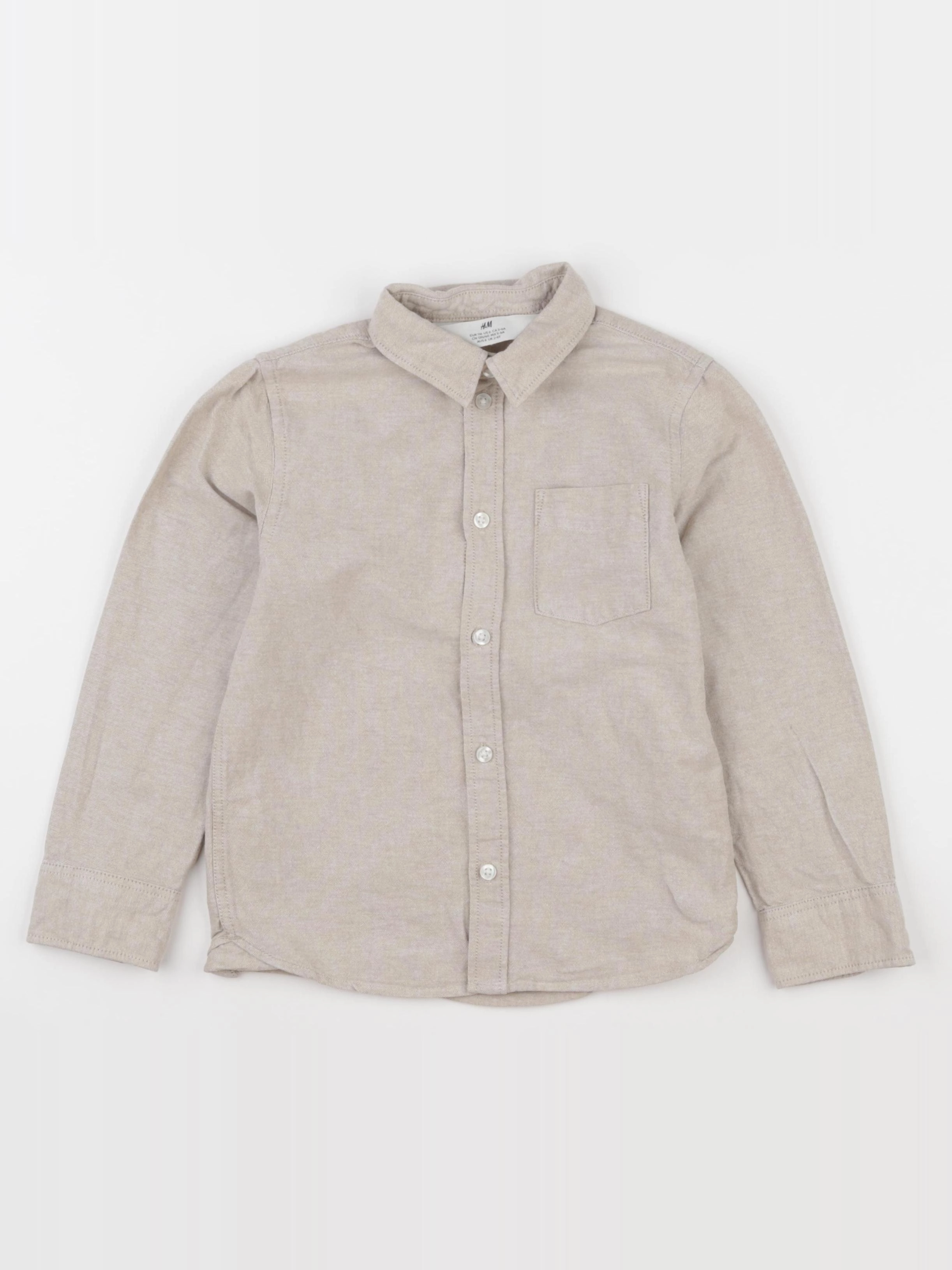 H&M - chemise beige - 5/6 ans