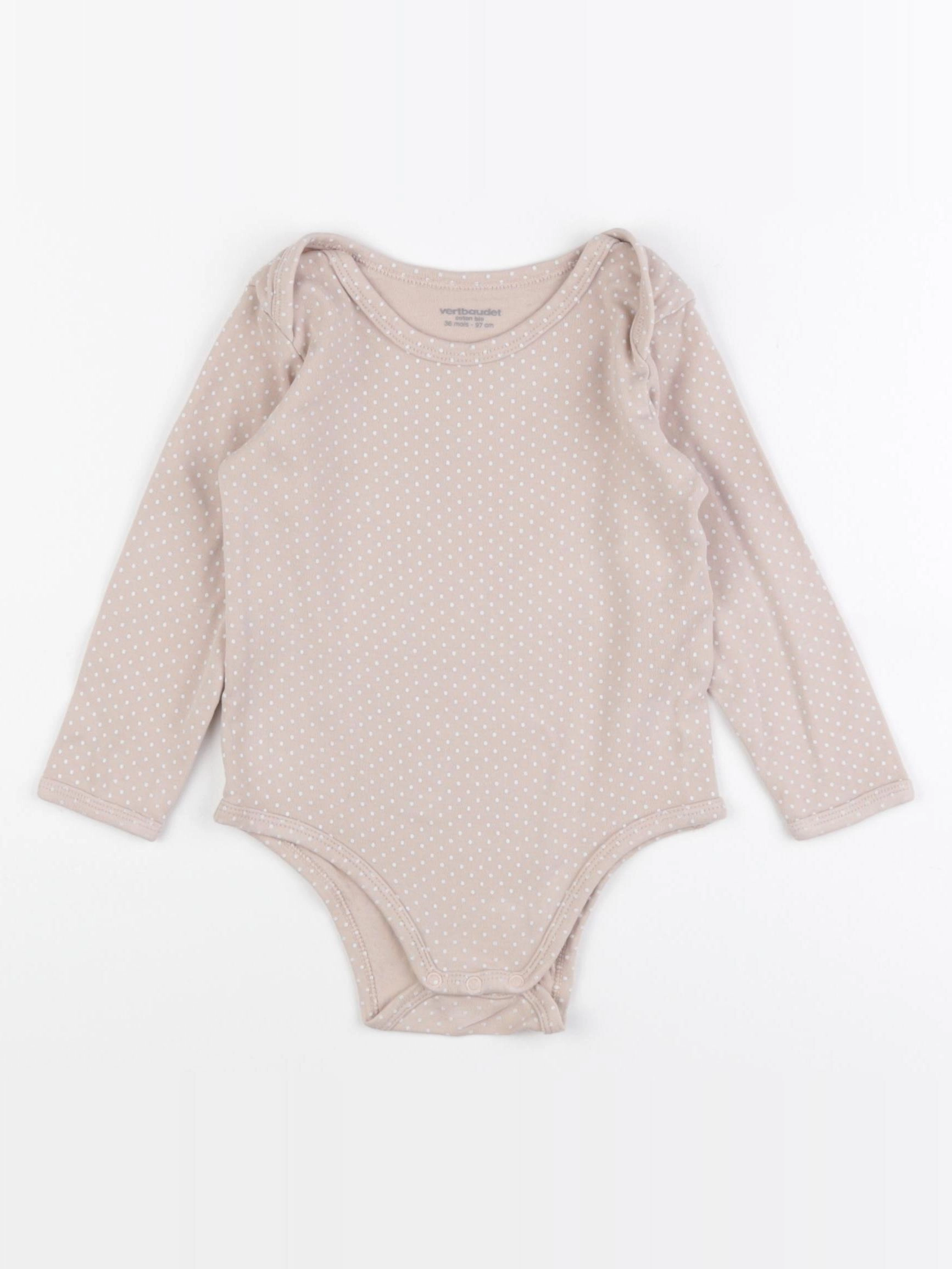 Vertbaudet - body marron - 36 mois