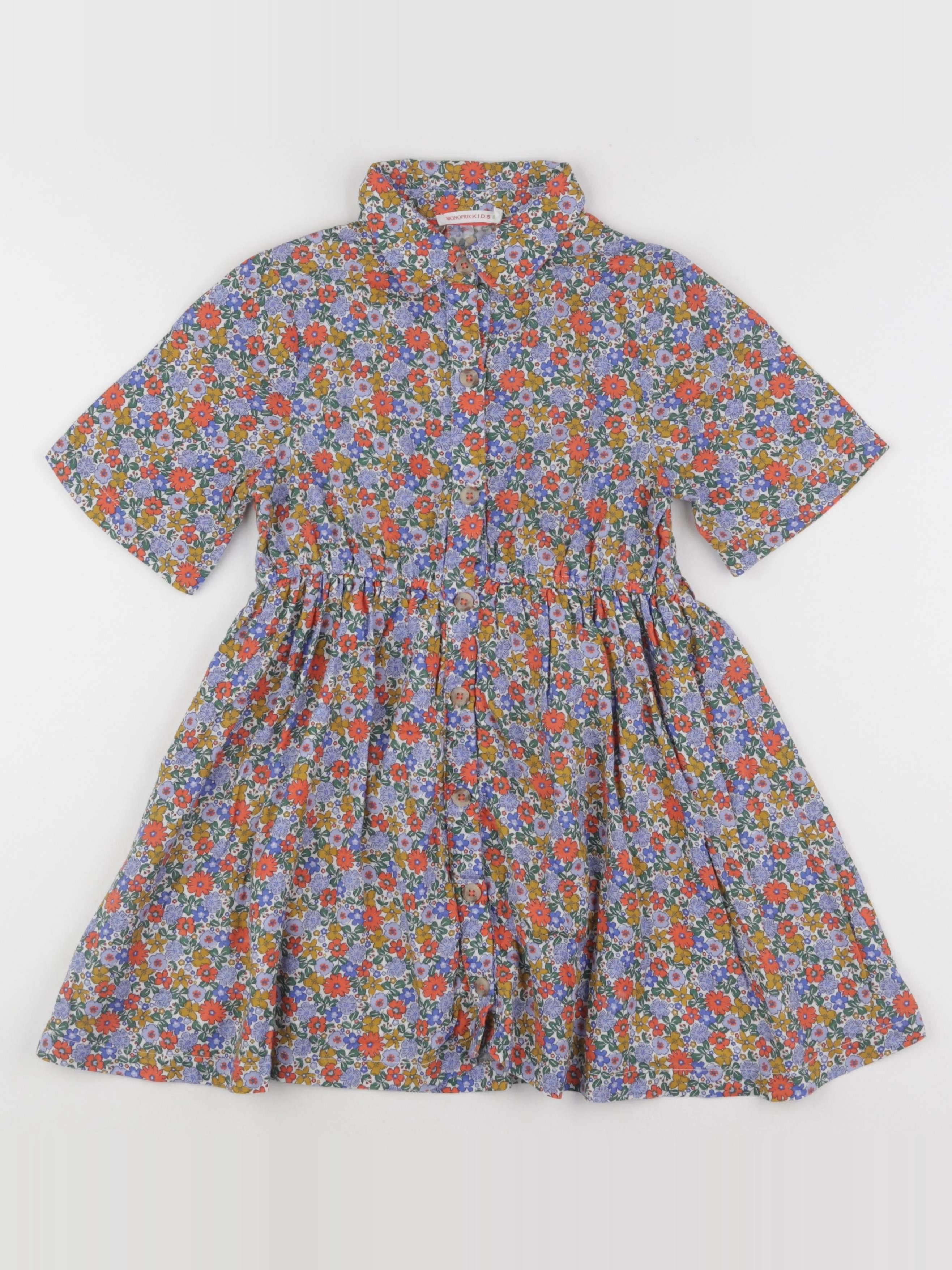Monoprix - robe multicolore - 6 ans