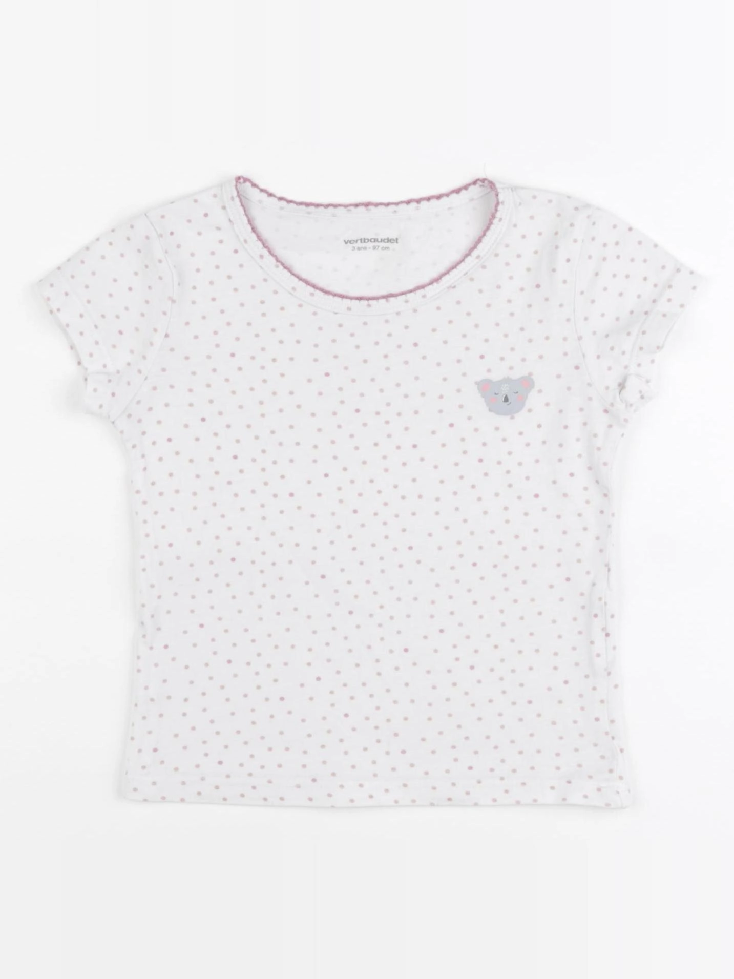 Vertbaudet - maillot de corps blanc - 3 ans