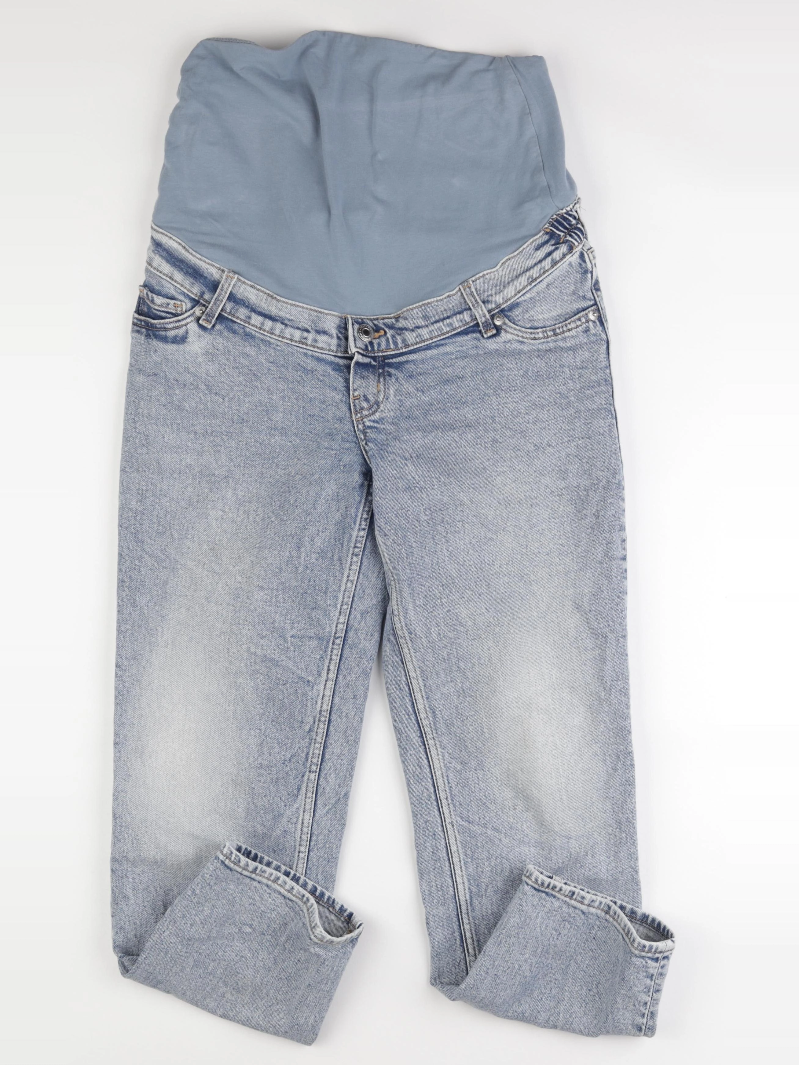 H&M - jean grossesse bleu - s