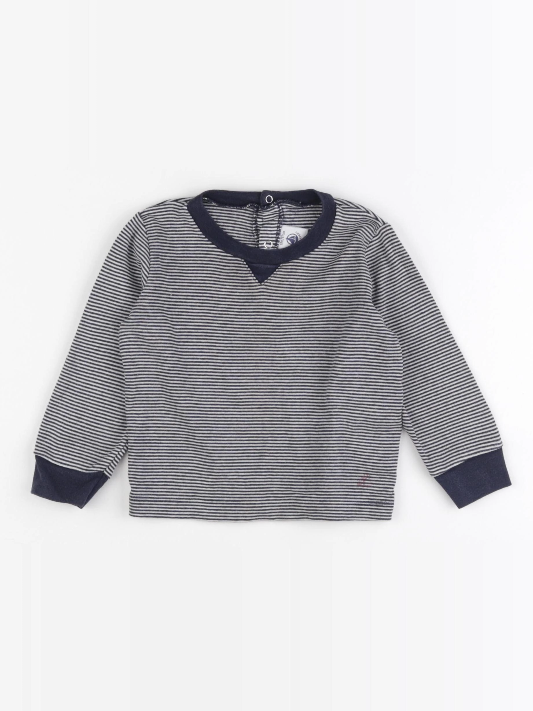 Petit Bateau - tee-shirt bleu - 18 mois