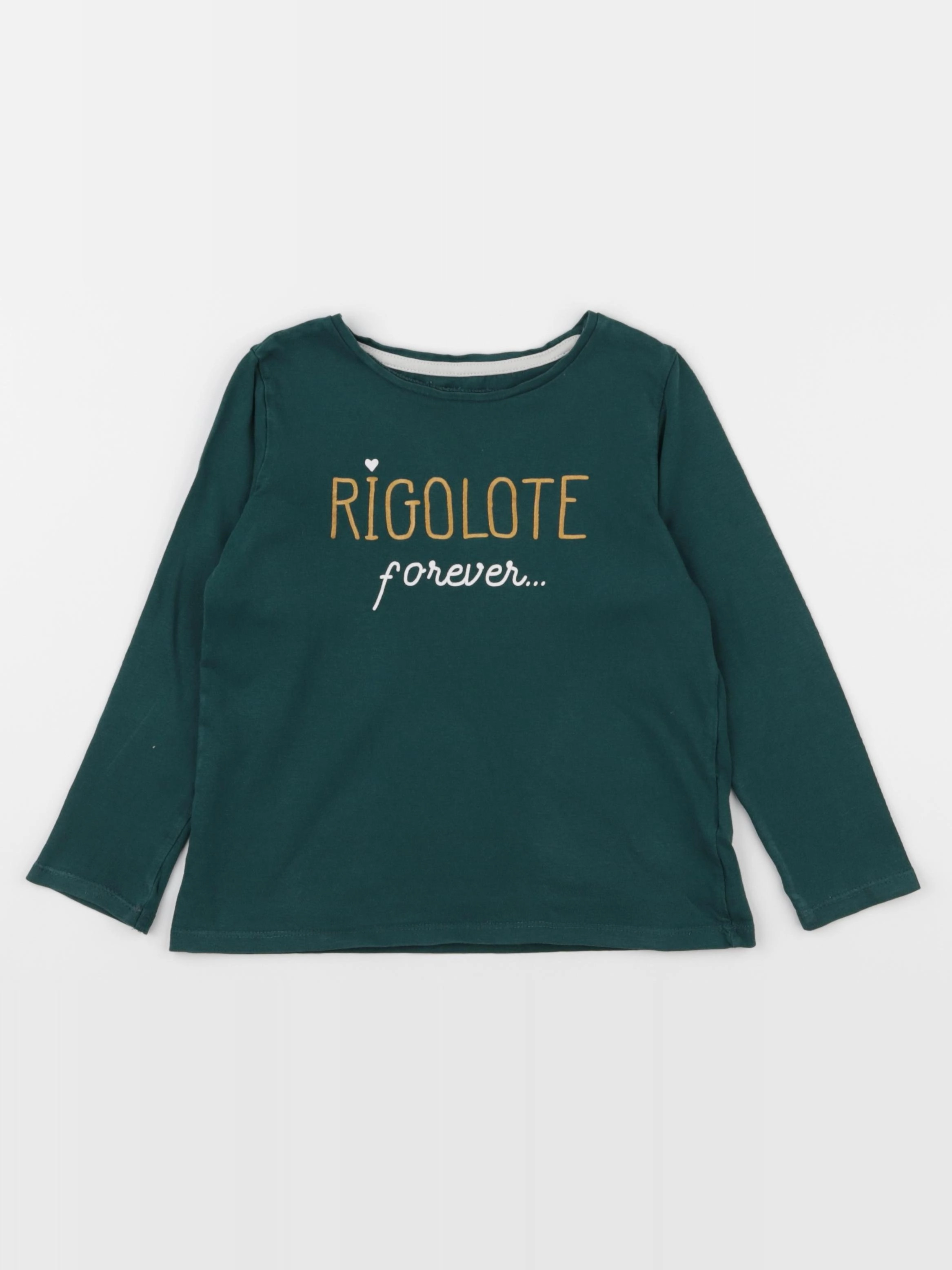 Vertbaudet - tee-shirt vert - 6 ans