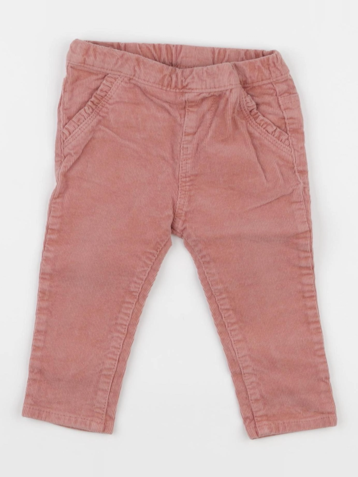 H&M - pantalon rose - 6/9 mois