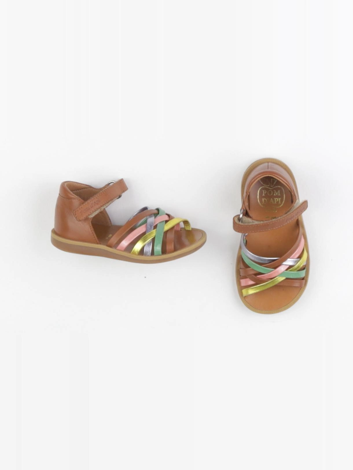 Pom d'Api - sandales marron - pointure 22