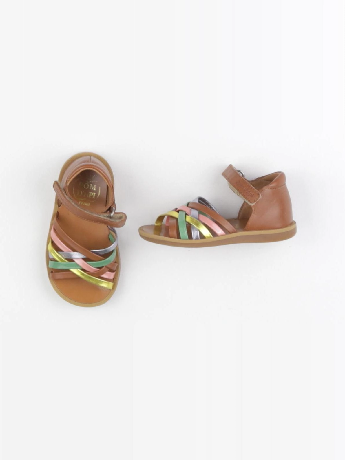 Pom d'Api - sandales marron - pointure 22