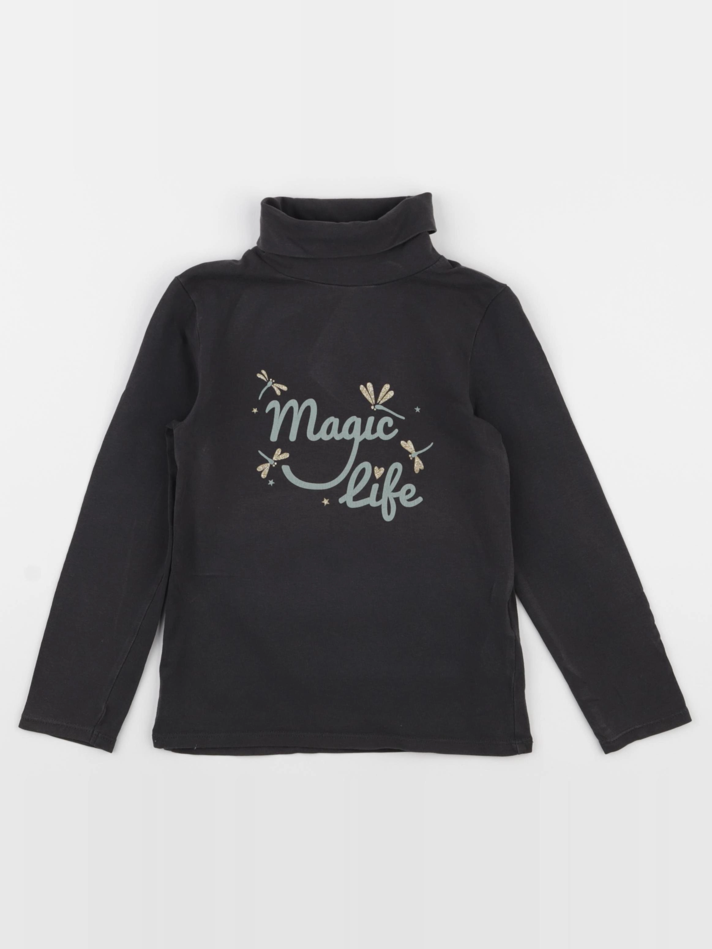 Vertbaudet - sous-pull gris - 6 ans