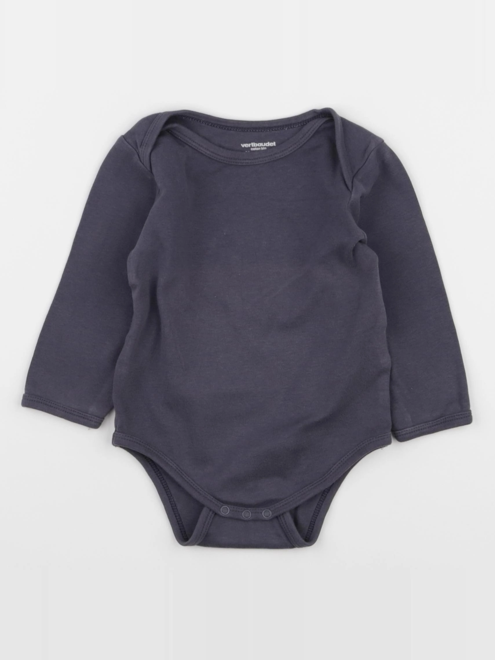 Vertbaudet - body gris - 24 mois