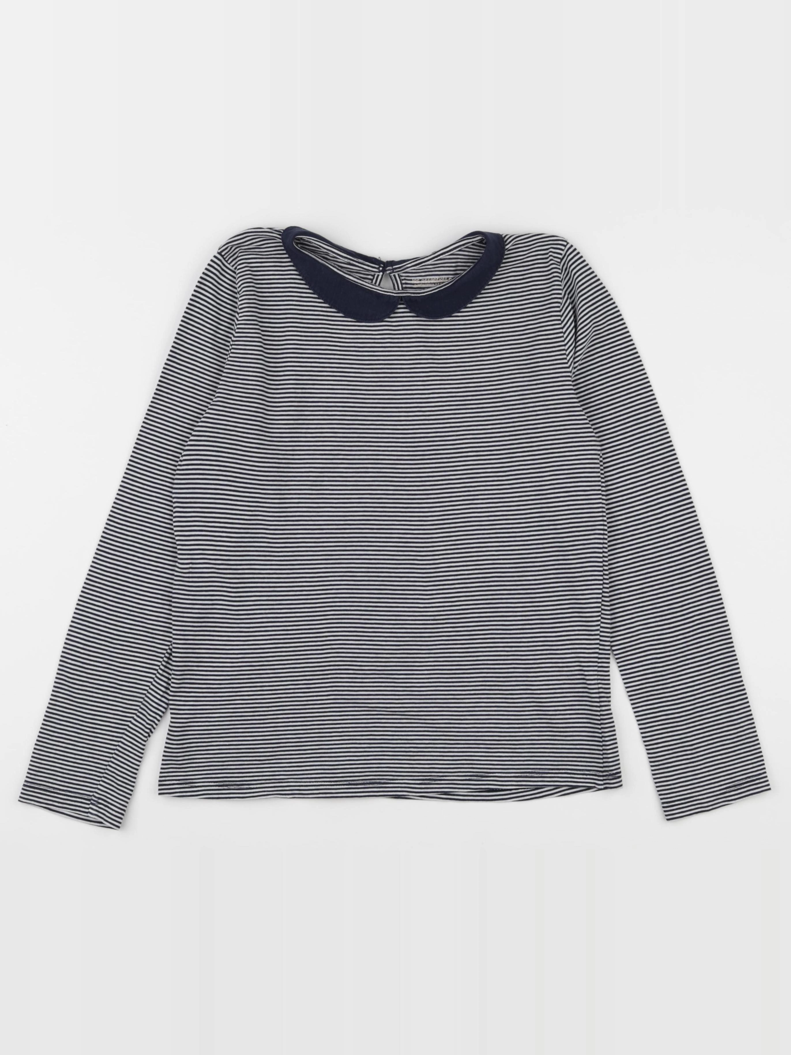 Monoprix - tee-shirt bleu, blanc - 12 ans
