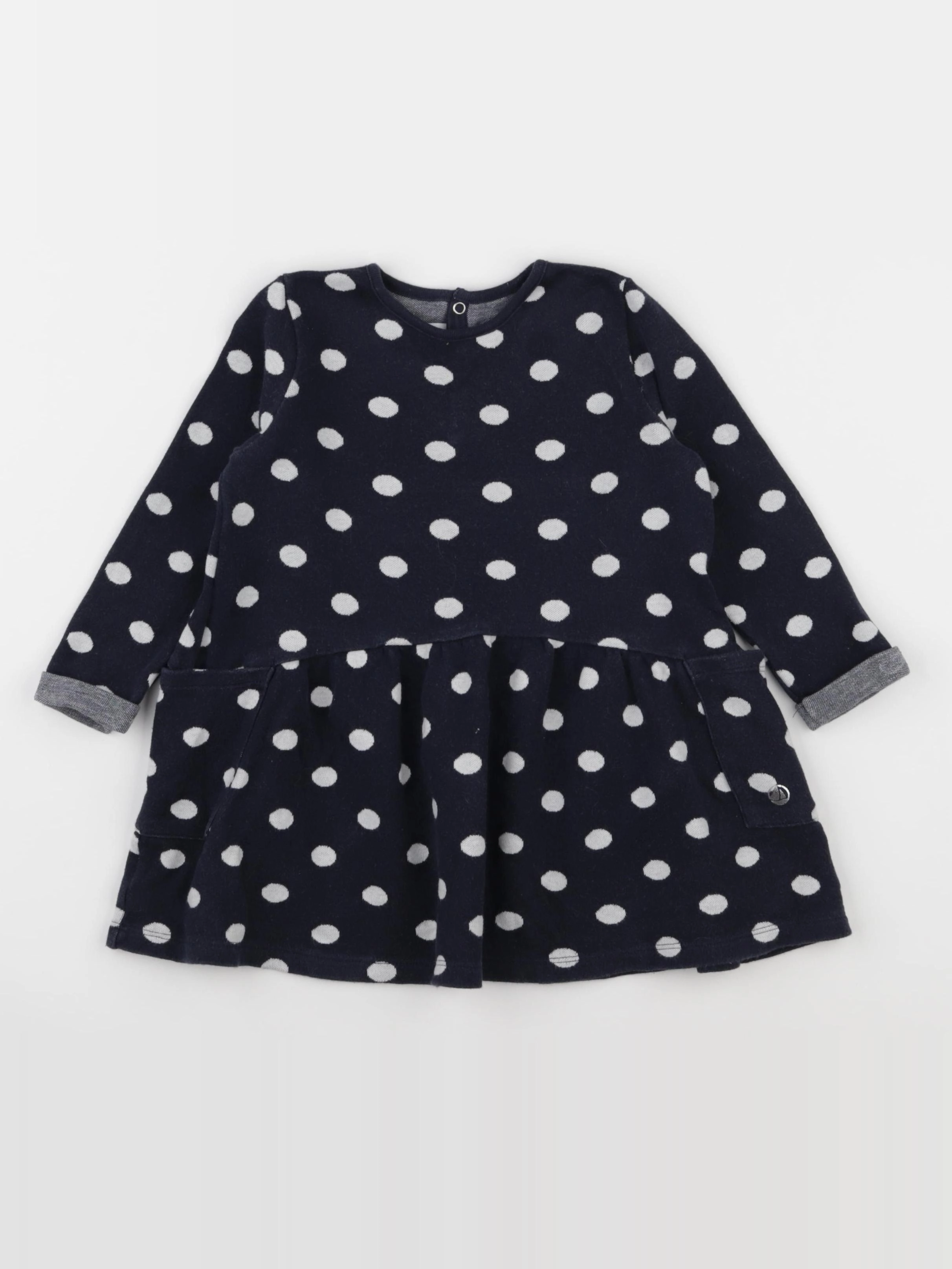 Petit Bateau - robe bleu - 36 mois