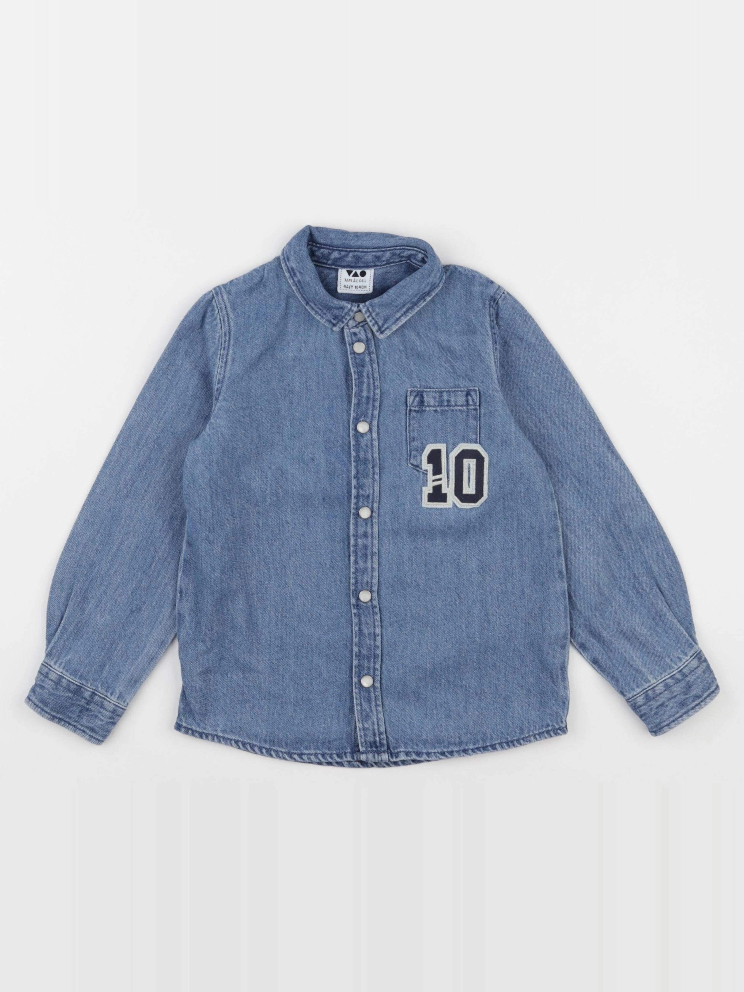 Tape à l'oeil - chemise bleu - 4 ans