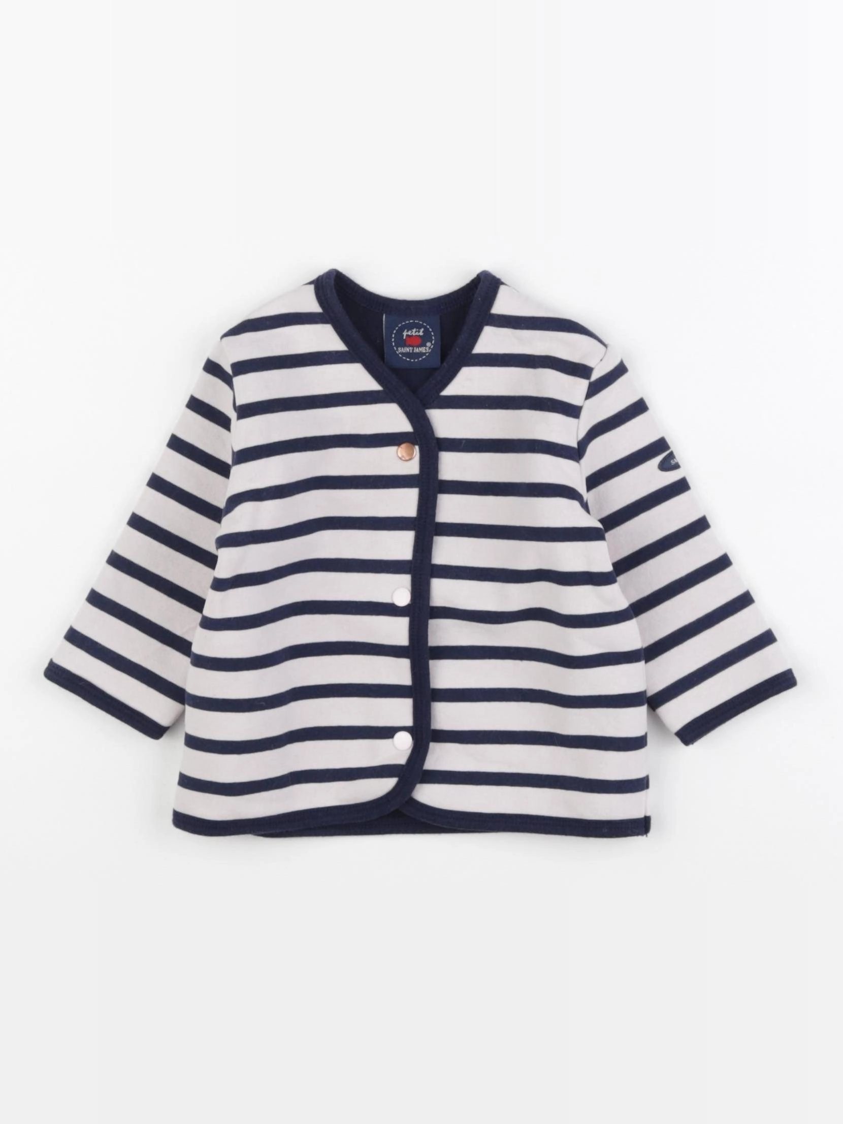 Saint James - sweat bleu, blanc - 6 mois