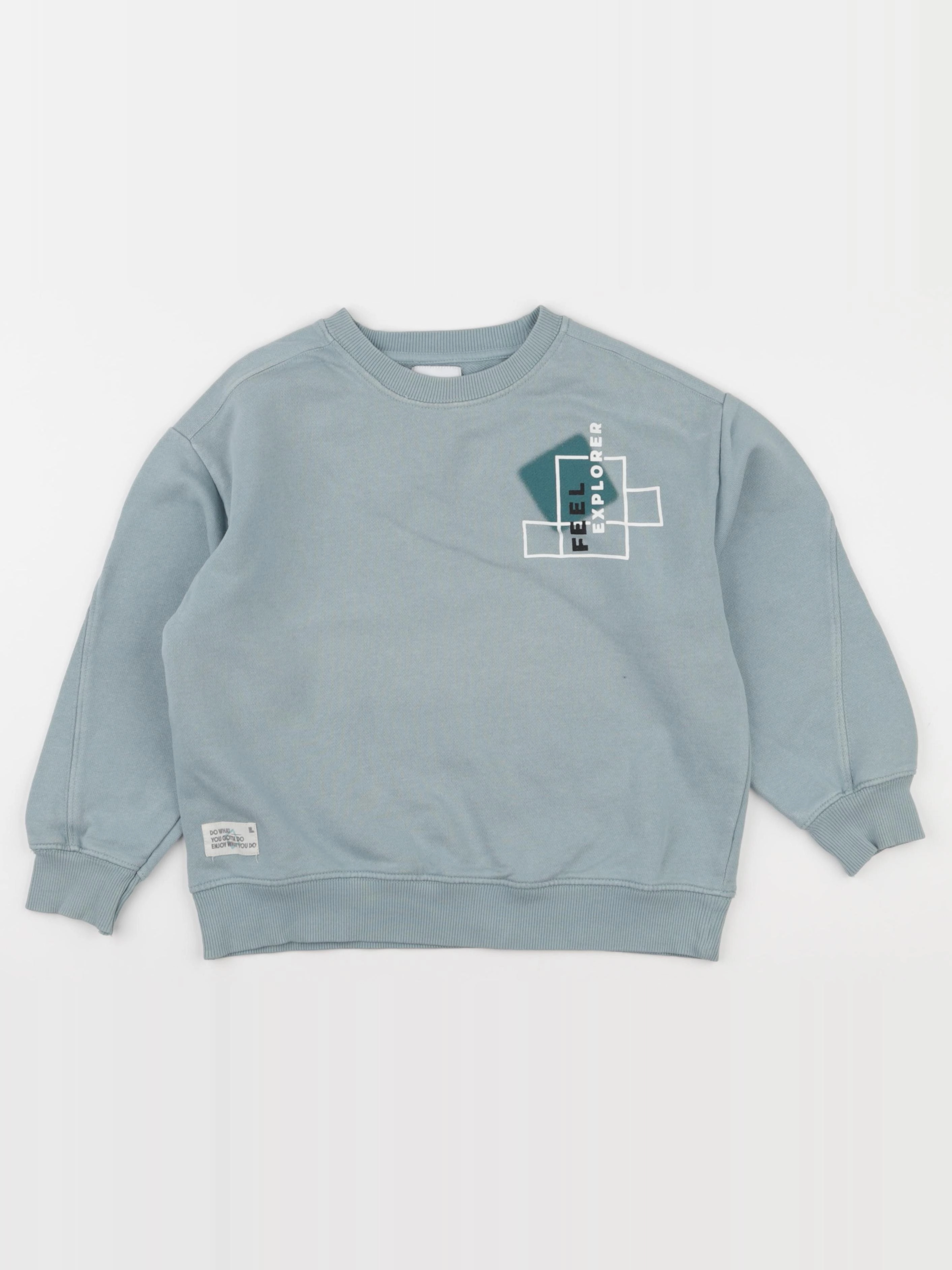 Zara - sweat bleu - 8/9 ans